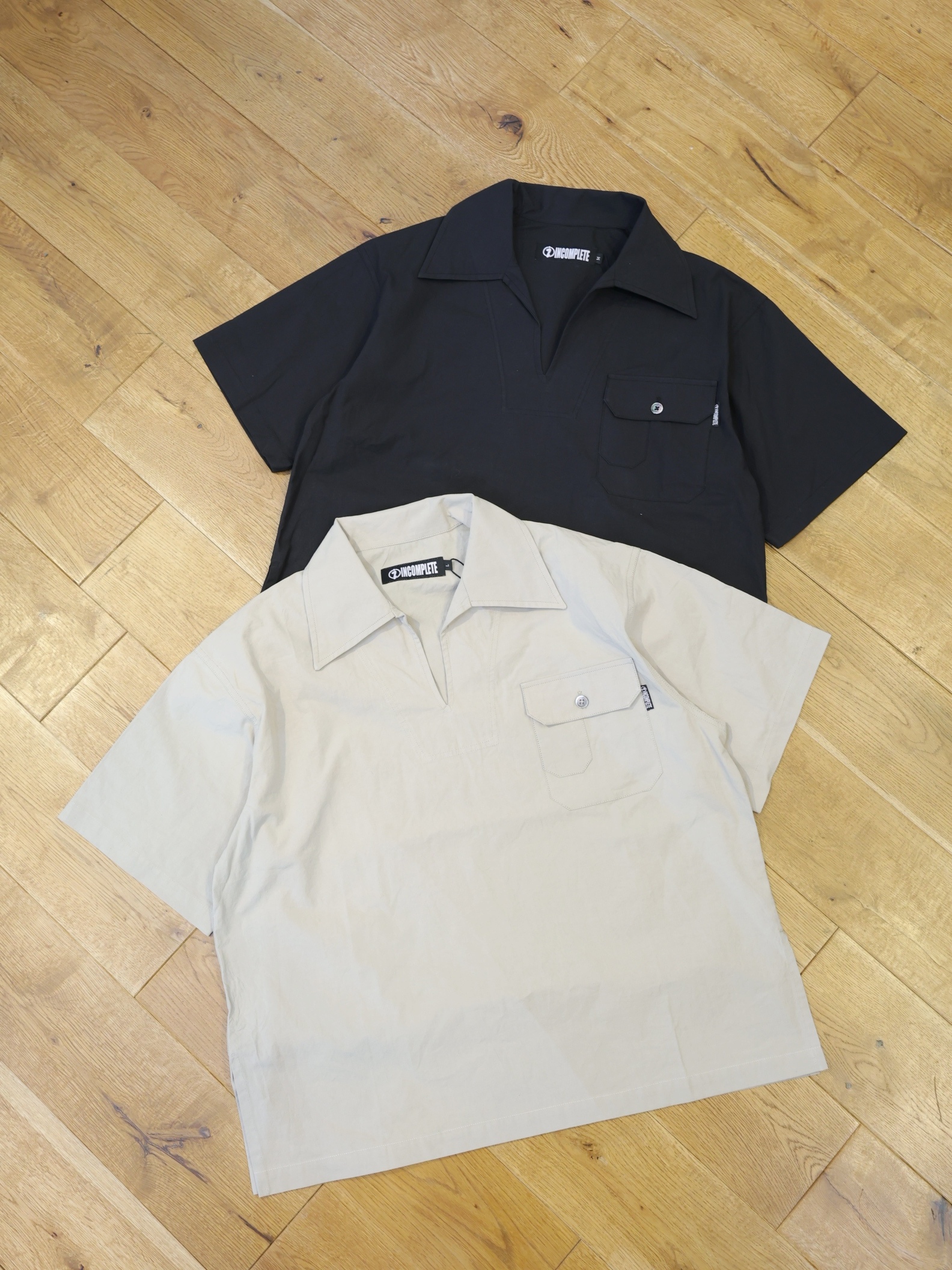 INCOMPLETE TOKYO 　「Skipper shirts」　スキッパーシャツ
