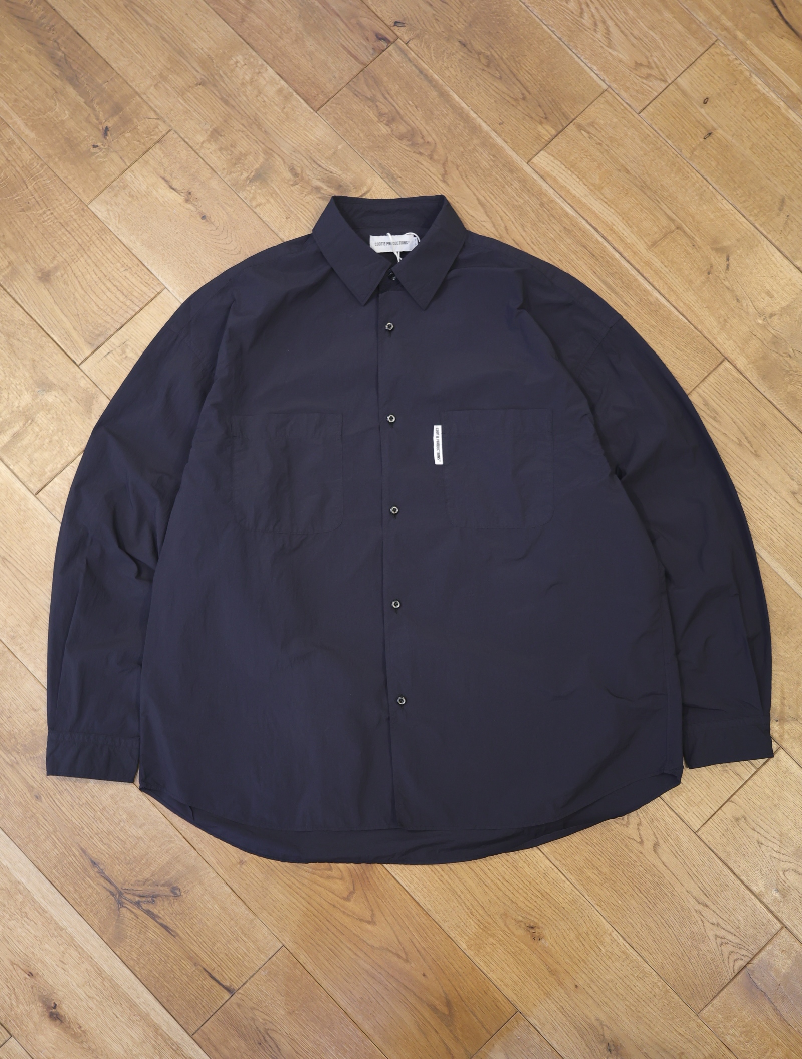 COOTIE 　「Garment Dyed Nylon L/S Shirt」　ナイロンシャツ