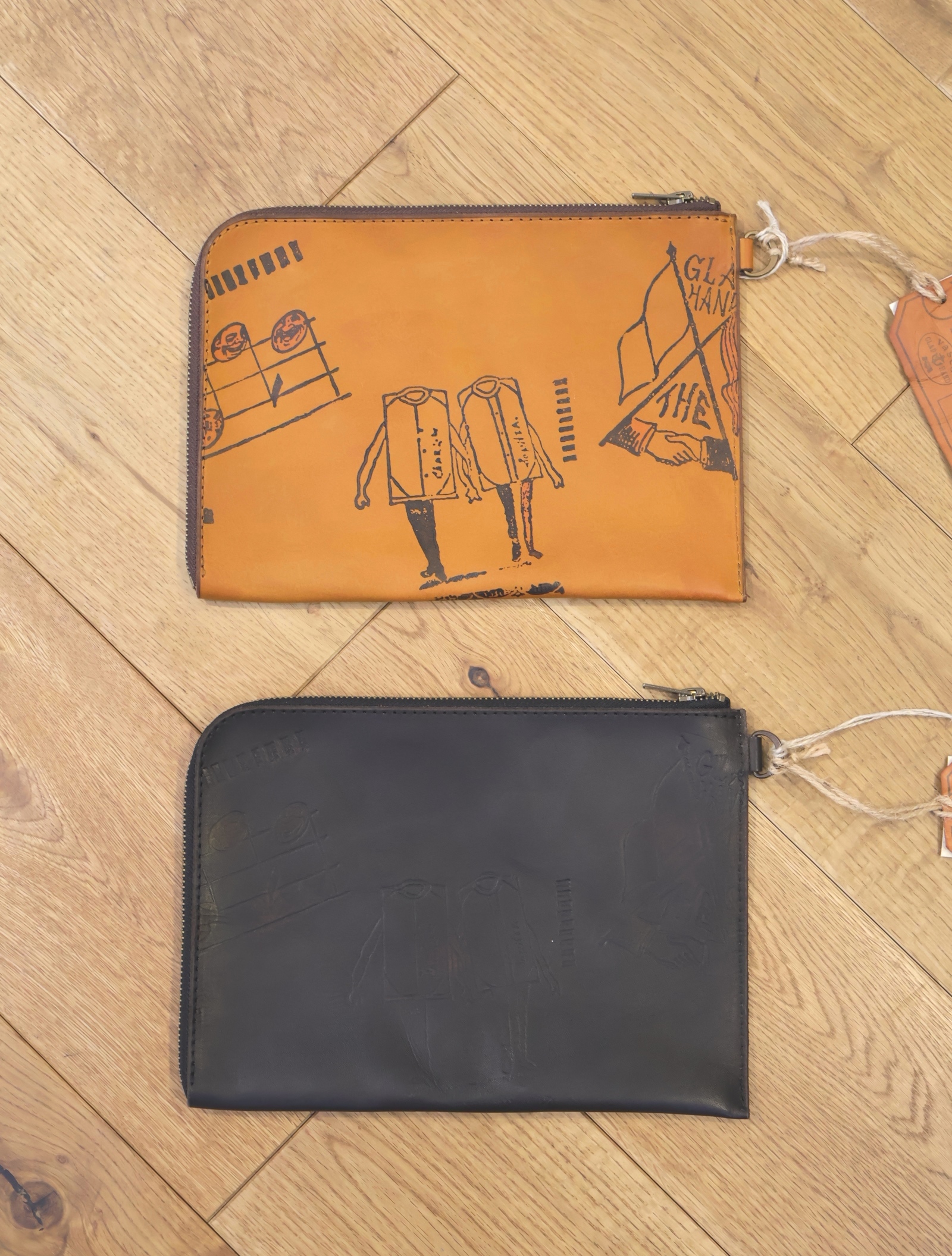 GLAD HAND × VASCO　　 「LEATHER DOCUMENT BAG "GLAD POSTALS"」 　レザーバッグ