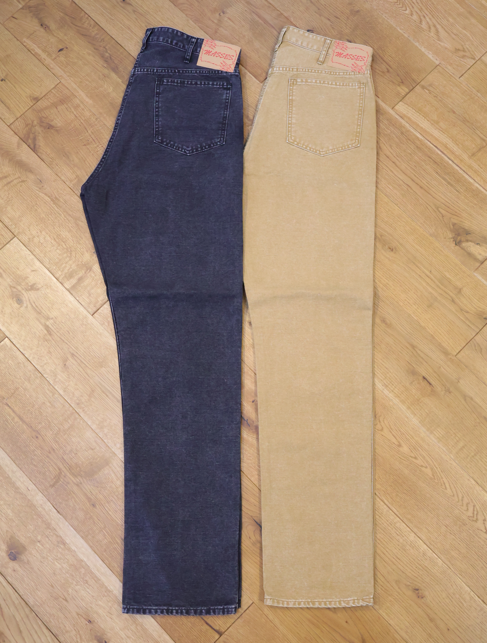 MASSES　「DUCK 5P PANTS H.WASH」　ウォッシュ加工 5ポケットダックパンツ