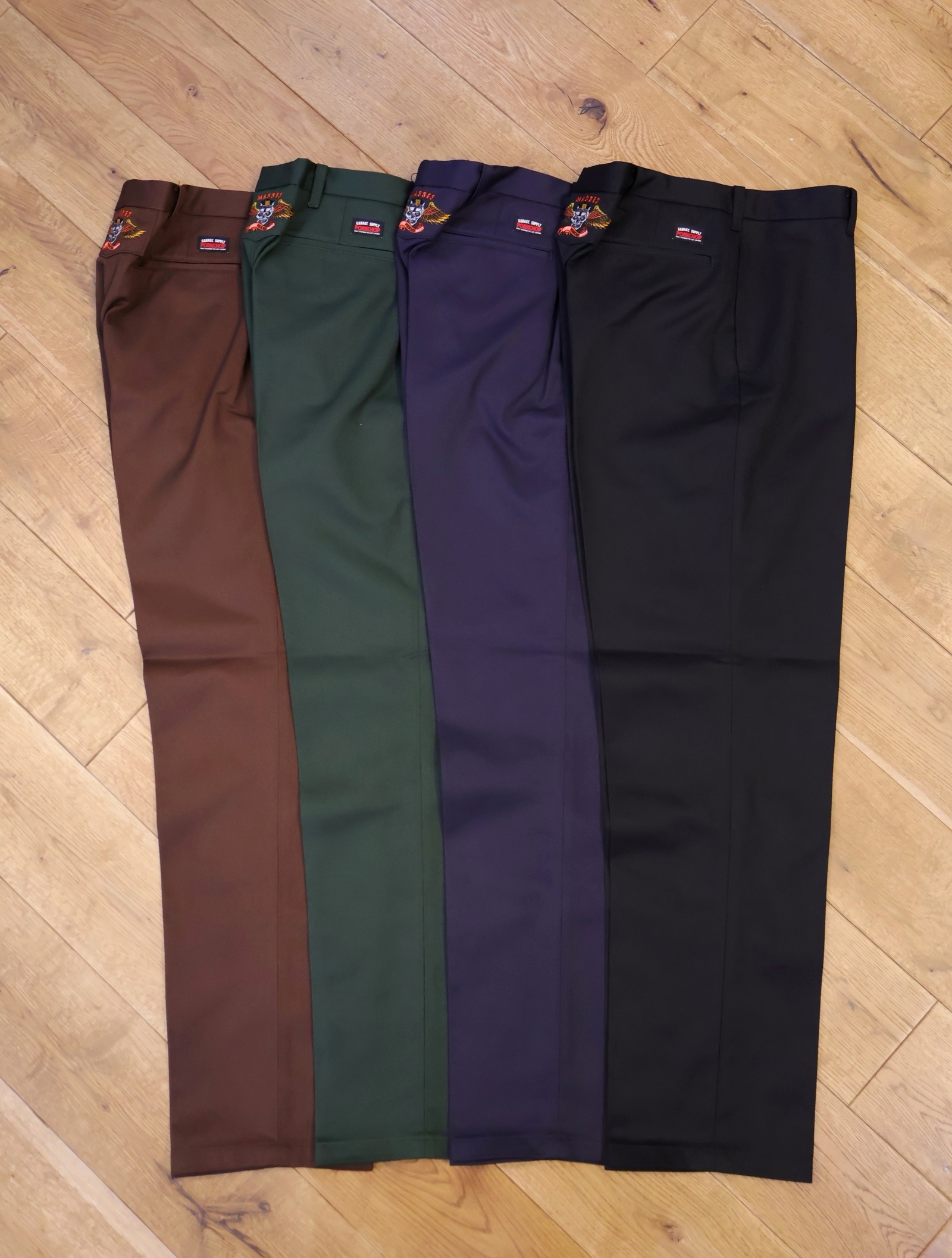 PORKCHOP GARAGE SUPPLY × MASSES　 「HOPSACK PANTS P」 ワークパンツ