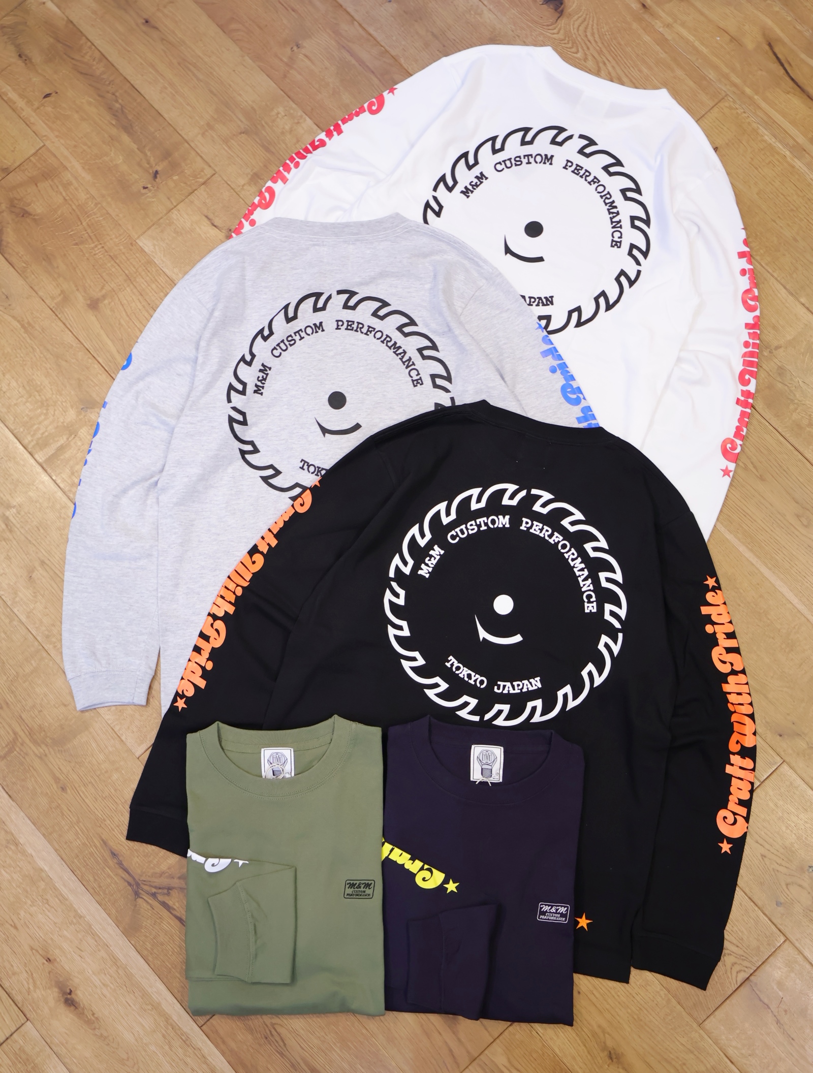 M&M CUSTOM PERFORMANCE  　「 PRINT L/S T-SHIRT 」　プリントロングスリーブティーシャツ