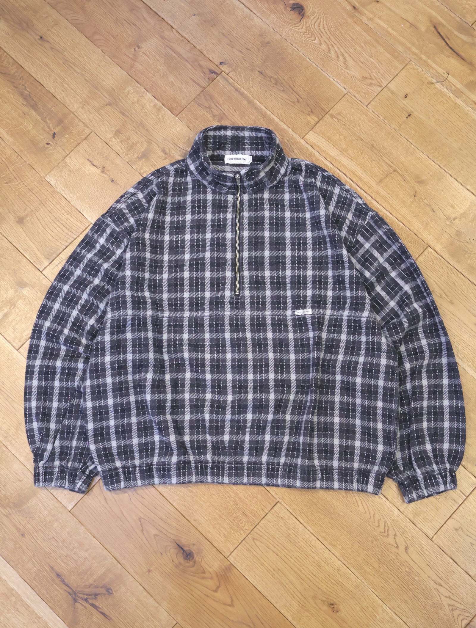 COOTIE 　「AD Processing Heavy Flannel Check Half Zip Pullover」　ヘビーフランネル ハーフジップシャツ