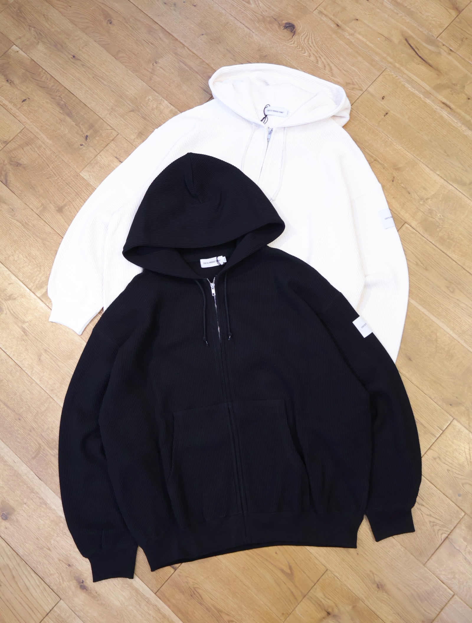 COOTIE 　「N/C Waffle Zip Hoodie」　ワッフル ジップフーディー