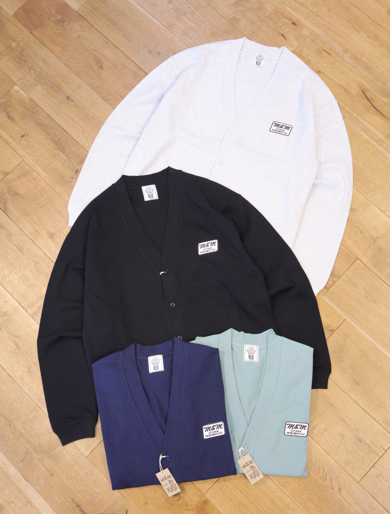 M&M CUSTOM PERFORMANCE  　「COTTON JERSEY CARDIGAN」　ルーズフィットカーディガン