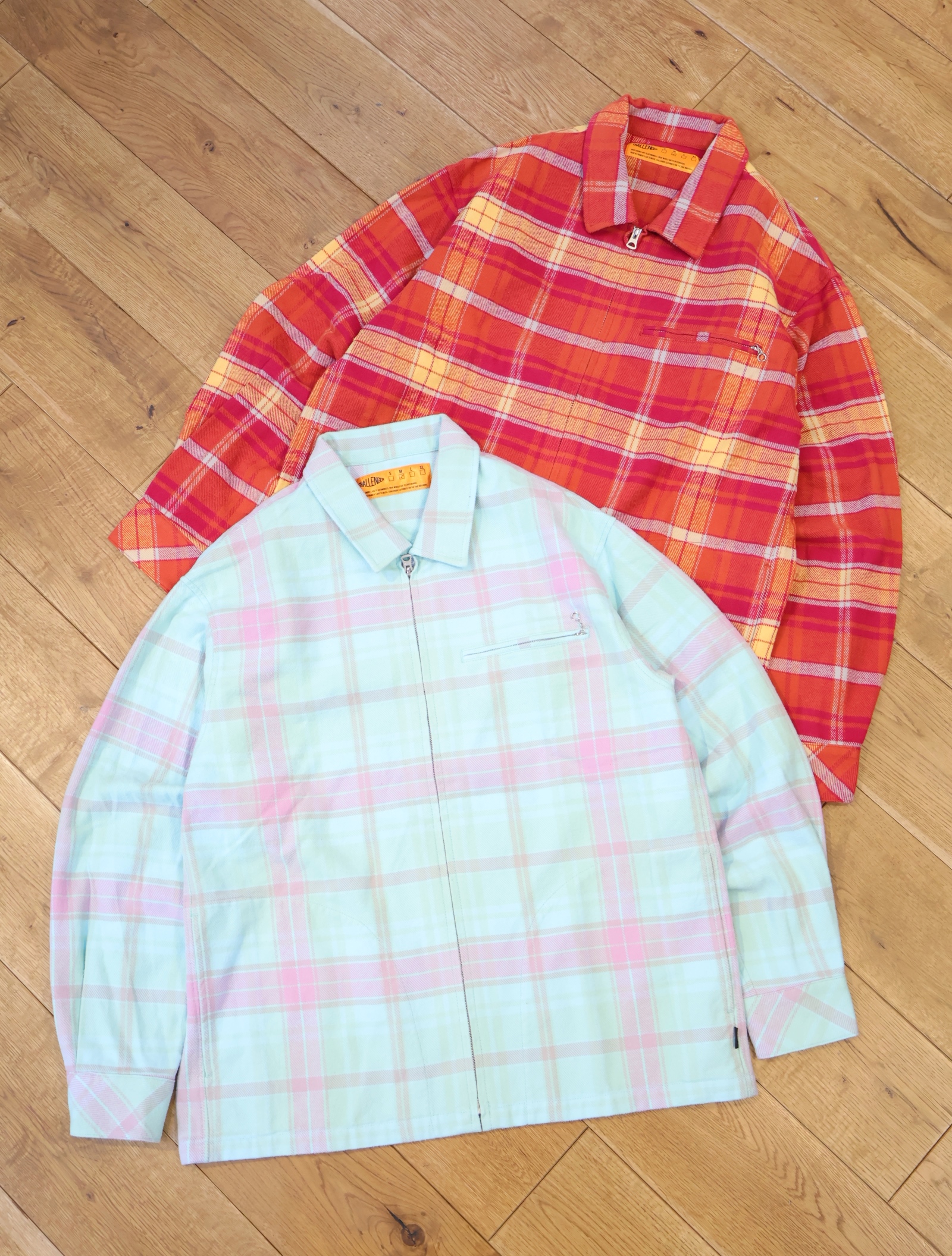 CHALLENGER 　「PLAID ZIP UP SHIRT」　ジップアップチェックシャツジャケット