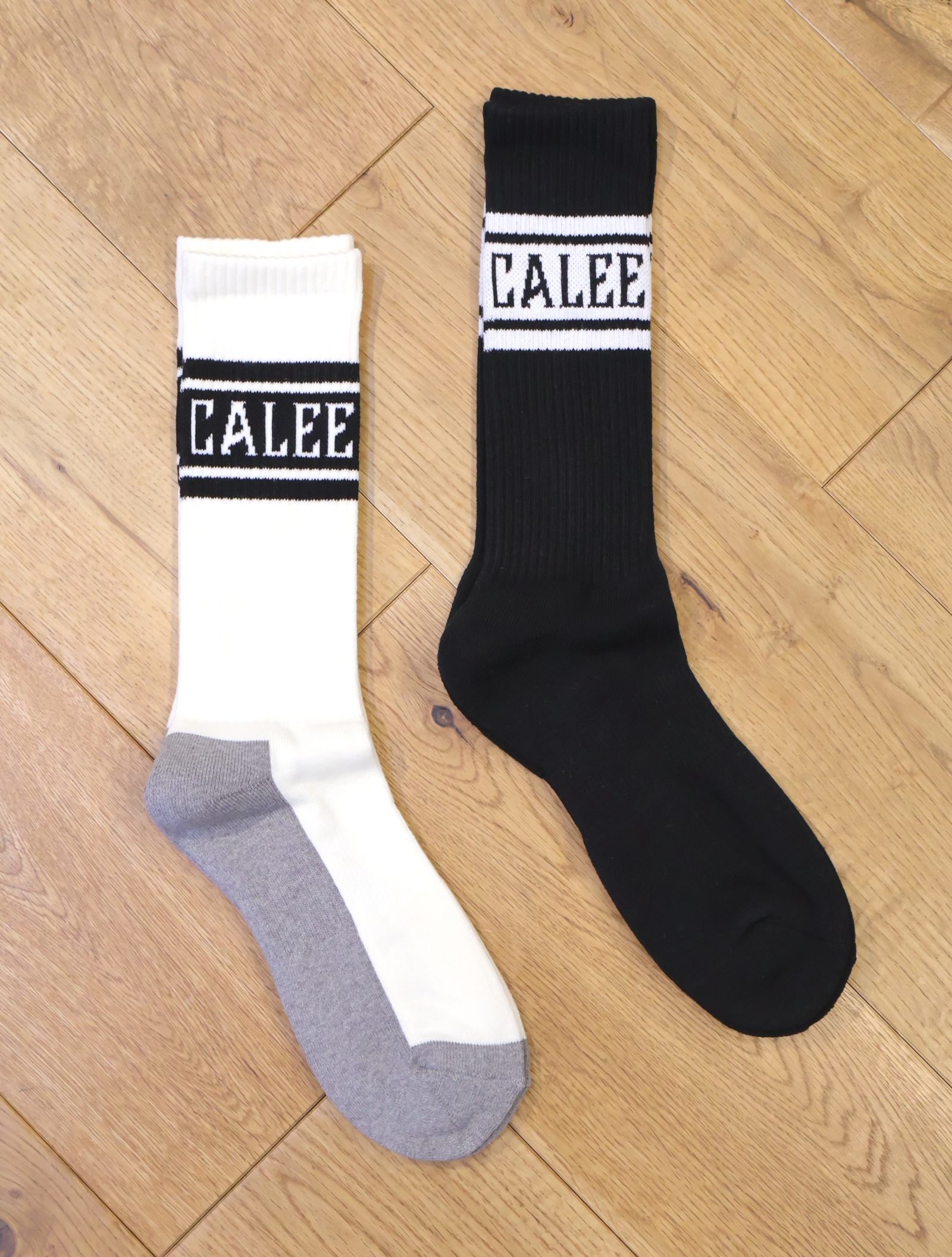 【EXCLUSIVE !!】CALEE 　「JACQUARD PILE LINE SOCKS」　パイルソックス