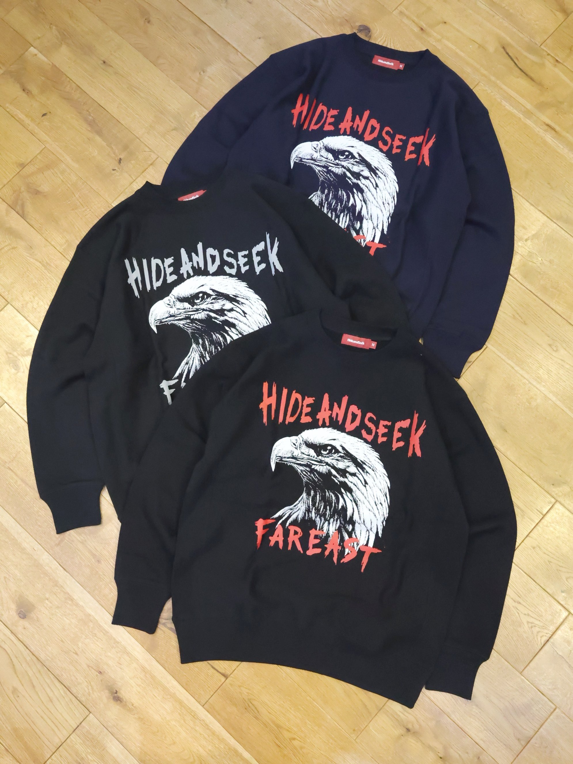 Hide and Seek　「Eagle Sweat Shirt（26AW）」　クルーネックスウェット