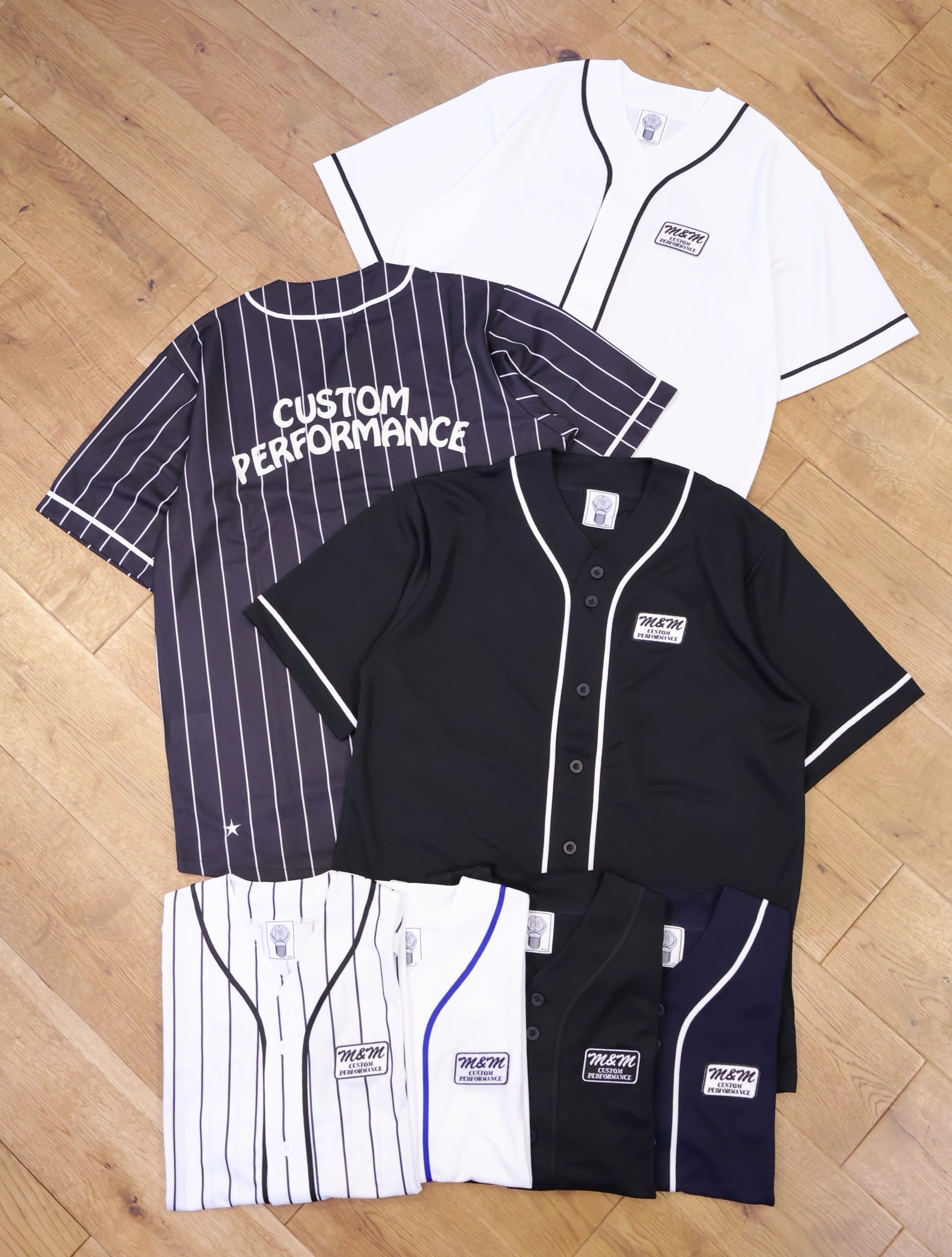 M&M CUSTOM PERFORMANCE  「DRY ATHLETIC BASEBALL SHIRT 」　ベースボールシャツ