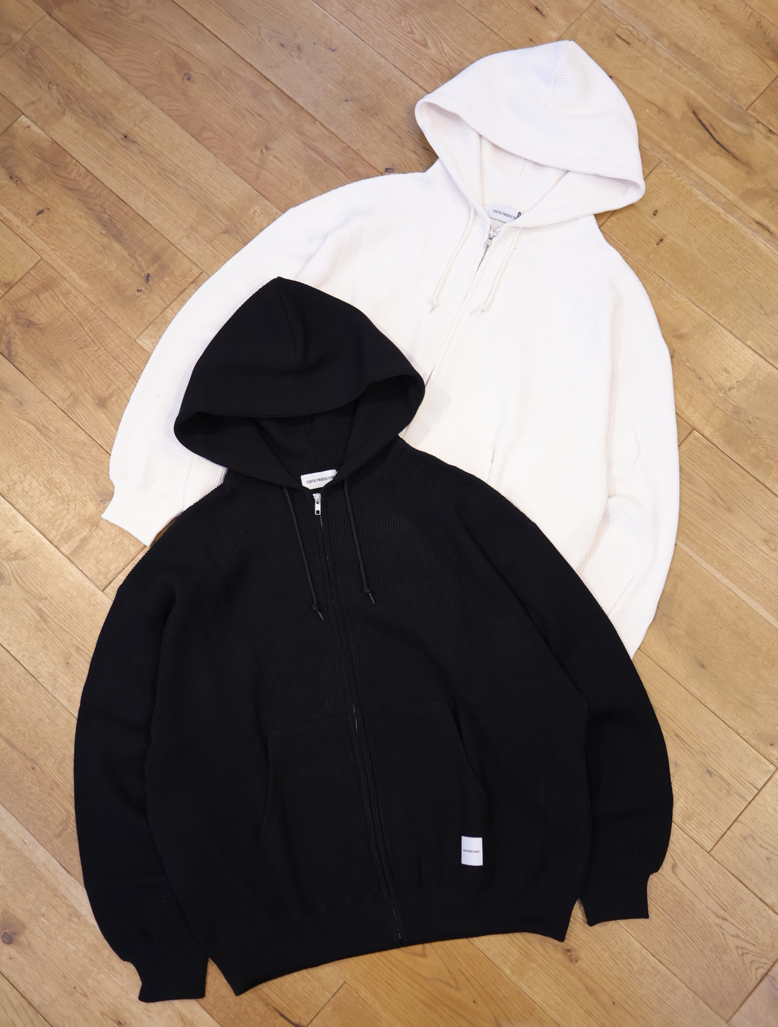 COOTIE　「N/C Waffle Zip Hoodie」　ワッフルジップフーディー