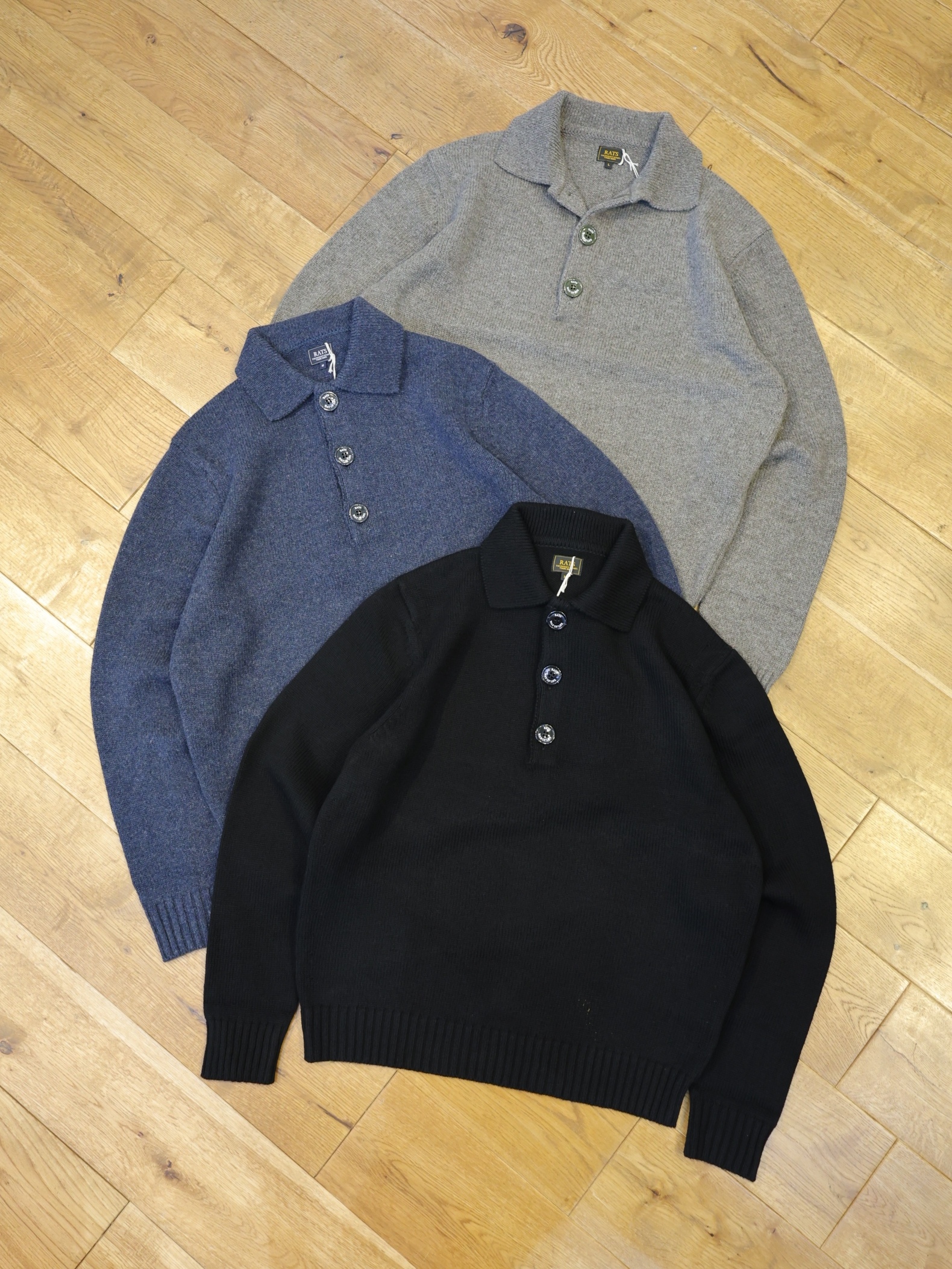 RATS　 「POLO KNIT L/S」　 ポロ ニットセーター