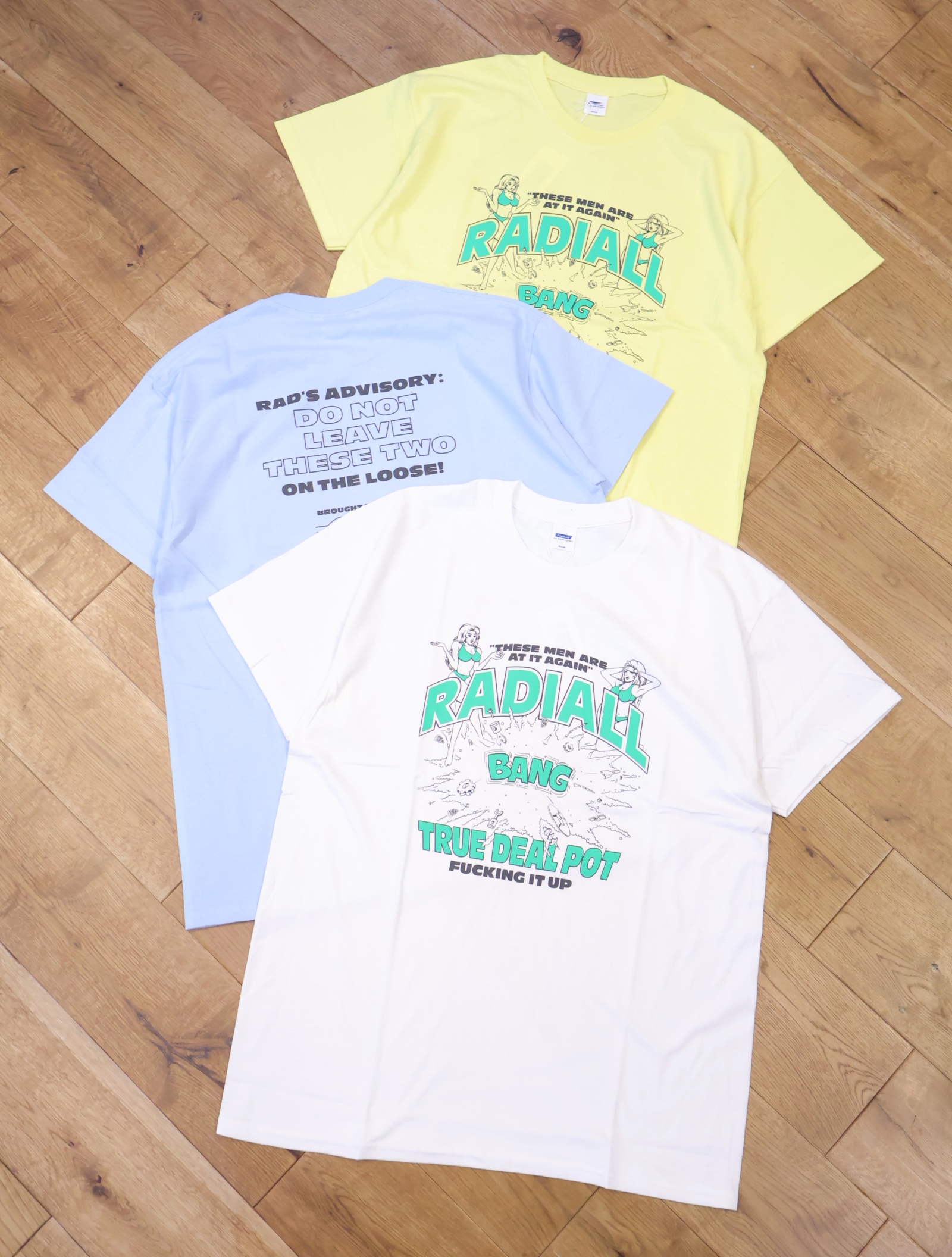 RADIALL 　「TRUE DEAL POT - CREW NECK T-SHIRT S/S」　プリントティーシャツ
