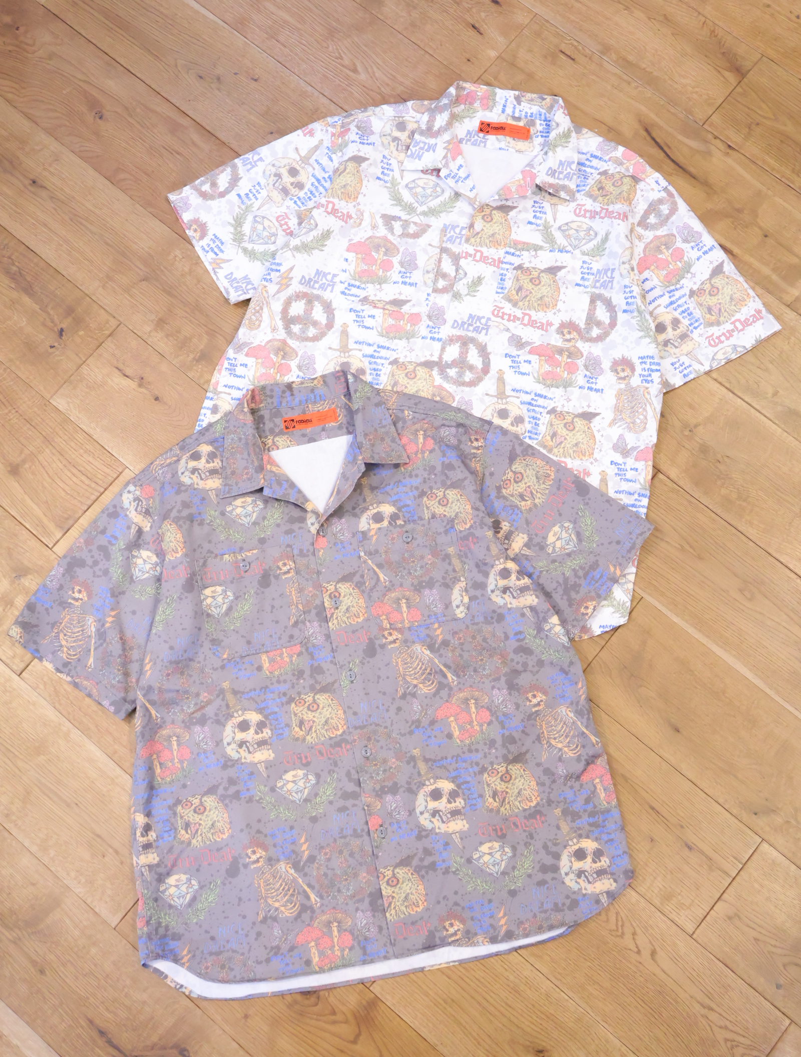 RADIALL × HIROTTON　　「TRUE DEAL - REGULAR COLLARED SHIRT S/S 」　オープンカラーシャツ