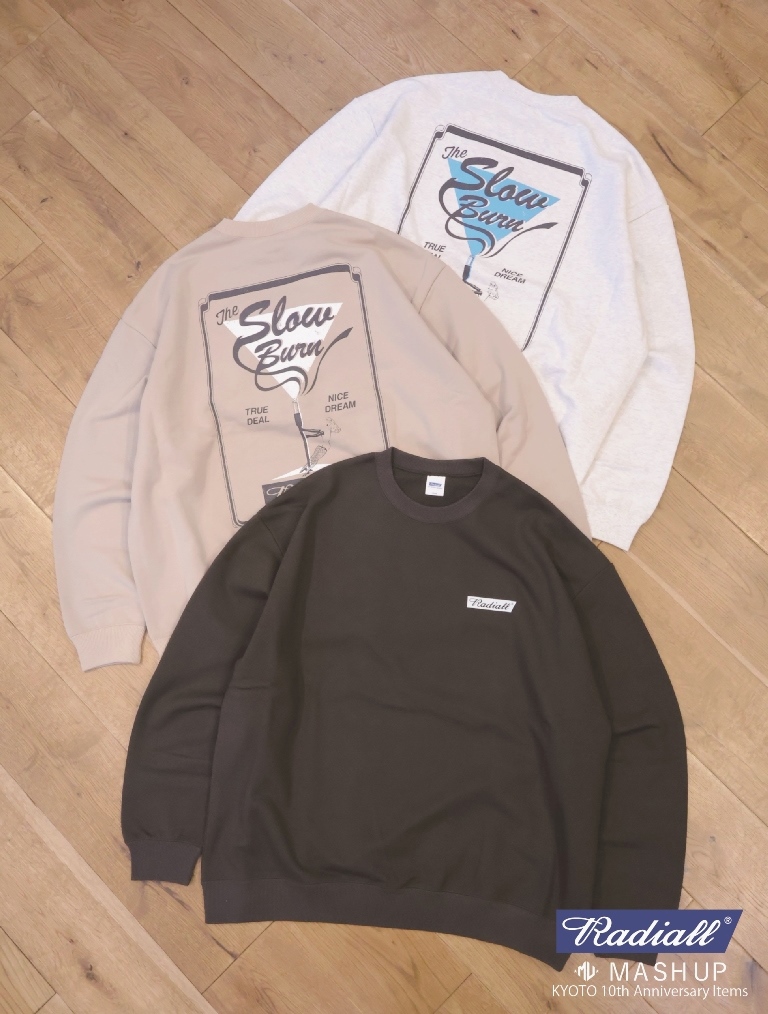 【 MASH UP LIMITED ITEM!! 】RADIALL　　「SLOW BURN-CREW NECK SWEATSHIRT L/S」　 クルーネックスウェット