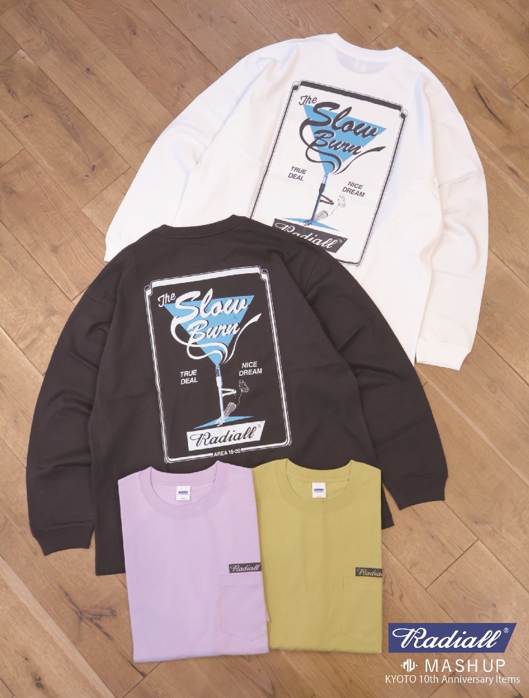 【 MASH UP LIMITED ITEM!! 】RADIALL　　「SLOW BURN-CREW NECK T-SHIRT L/S」　 ロングスリーブティーシャツ