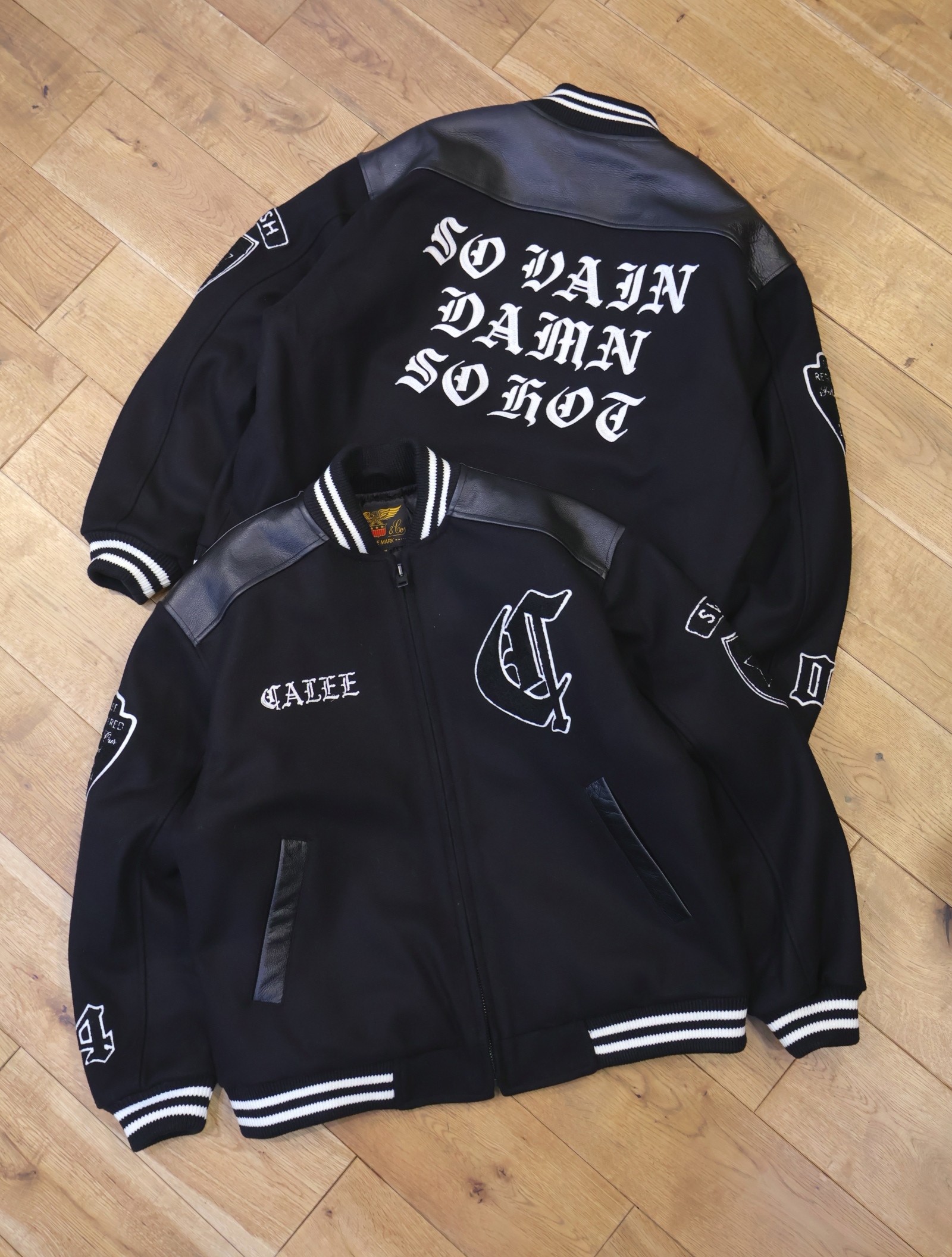 CALEE　「WOOL MELTON STADIUM JUMPER ＜S.V.D.S.H＞」 ウールメルトン スタジアムジャンパー