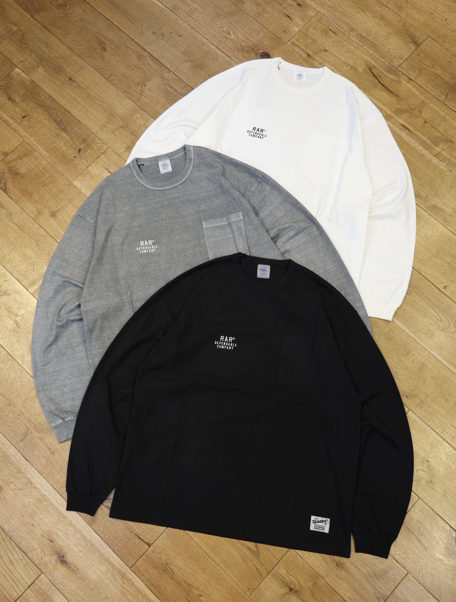 【 5月20日 12:00〜 発売開始 】ROUGH AND RUGGED 「MIL LS」　ロングスリーブポケットティーシャツ