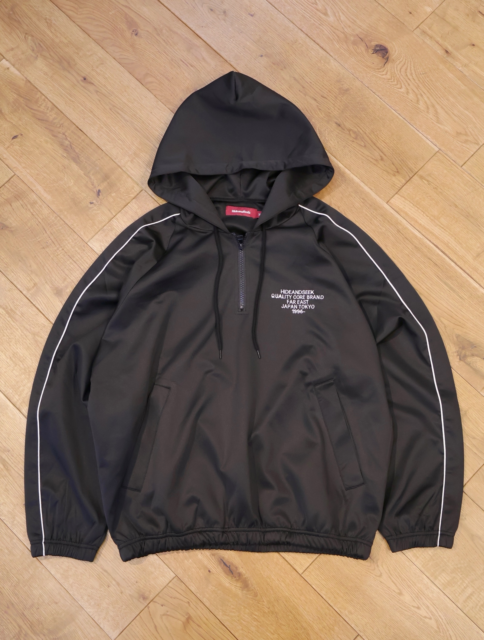 Hide and Seek　「 Jersey Half Zip Hooded」　ハーフジップフーディー