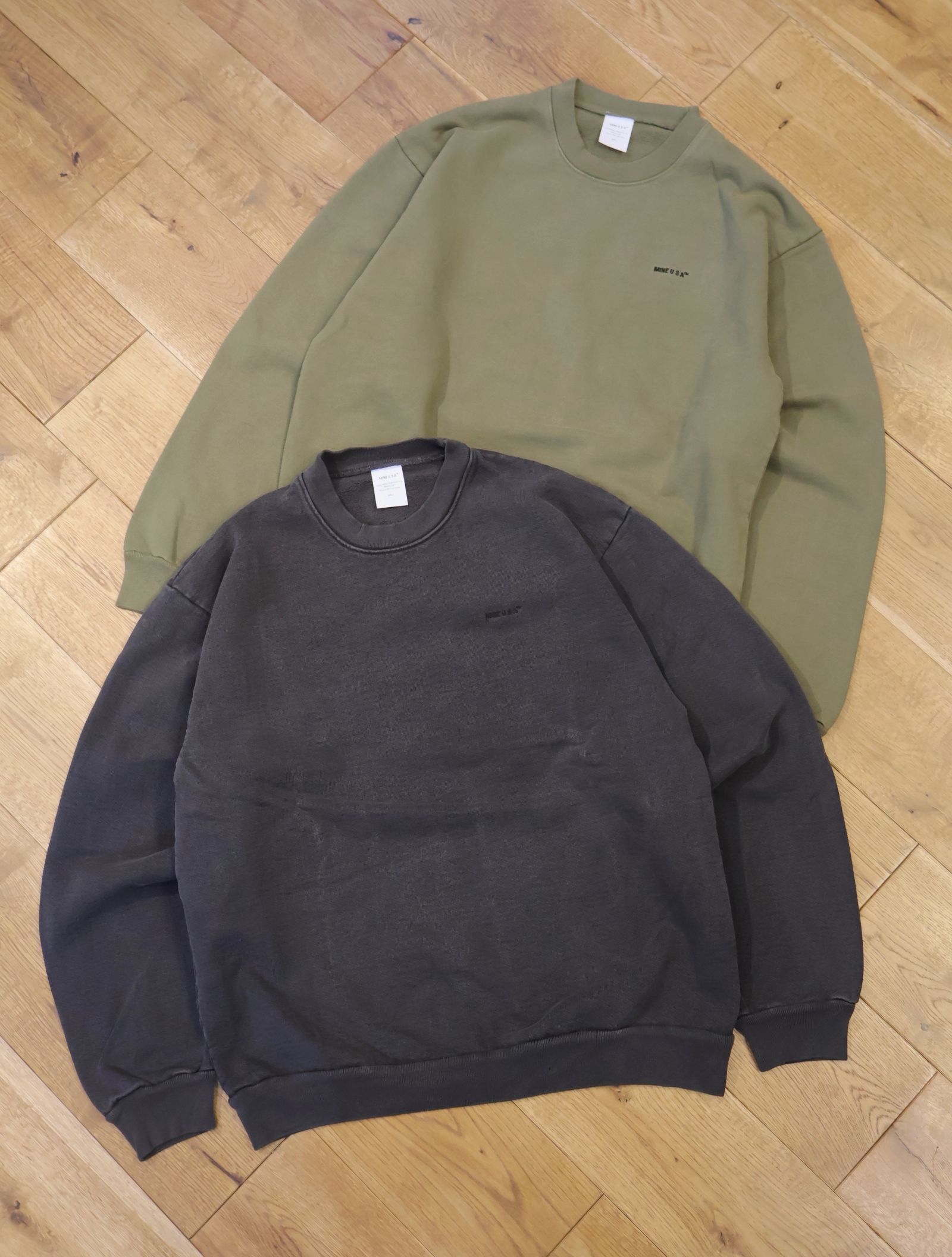 MINE 　「PIGMENT/GARMENT DYE SWEAT CREW NECK 14oz」　クルーネックスウェット