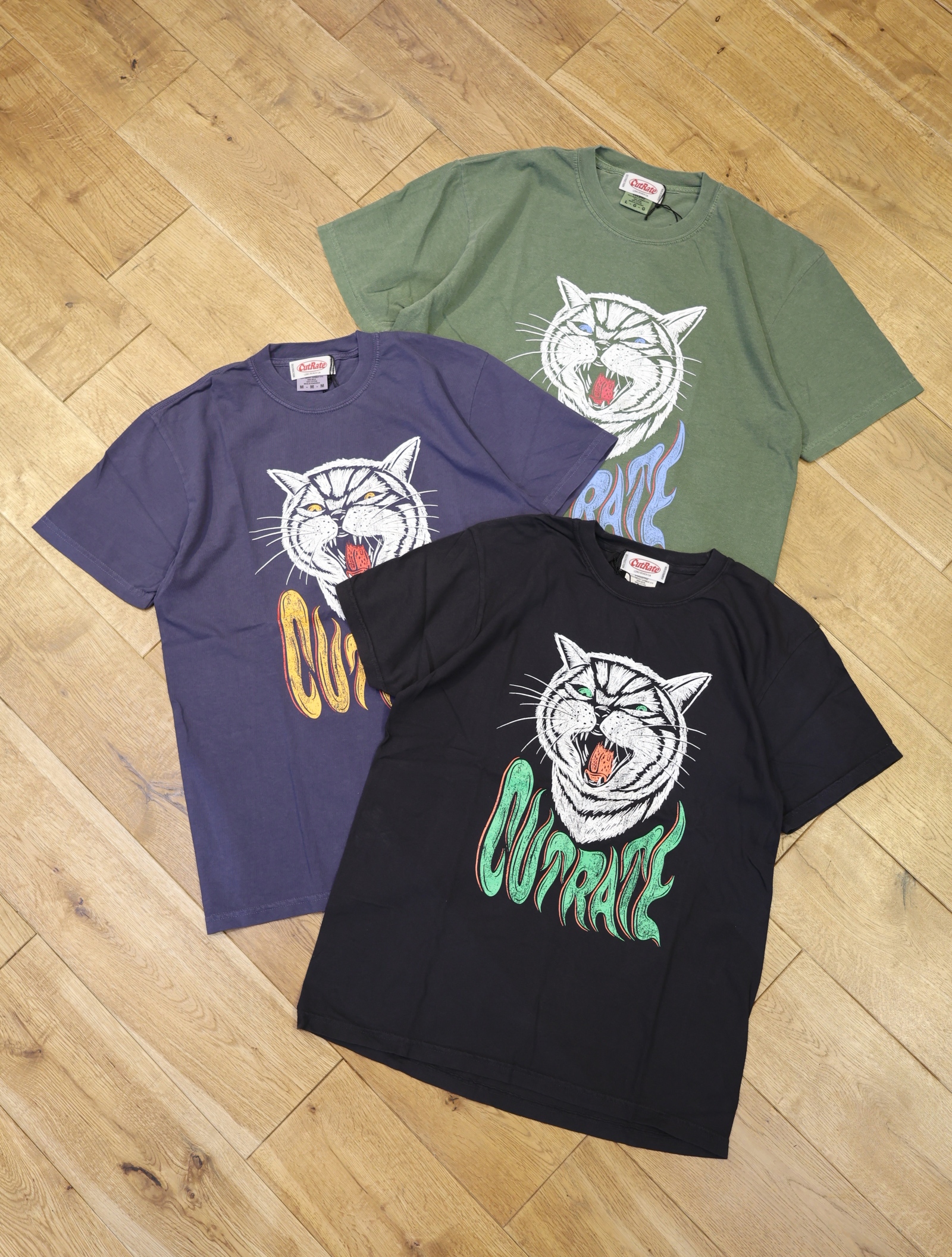 CUT RATE 　「CAT TEE」　プリントティーシャツ