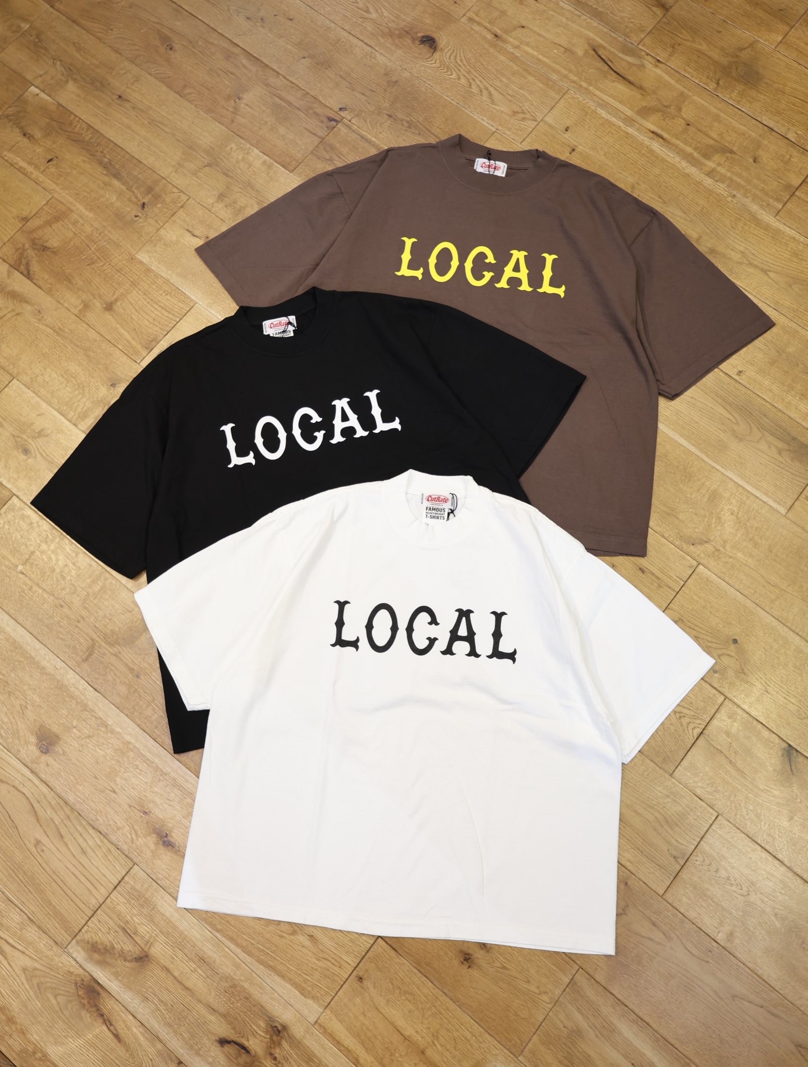 CUT RATE 　「LOCAL BIG TEE」　ビッグシルエット プリントティーシャツ