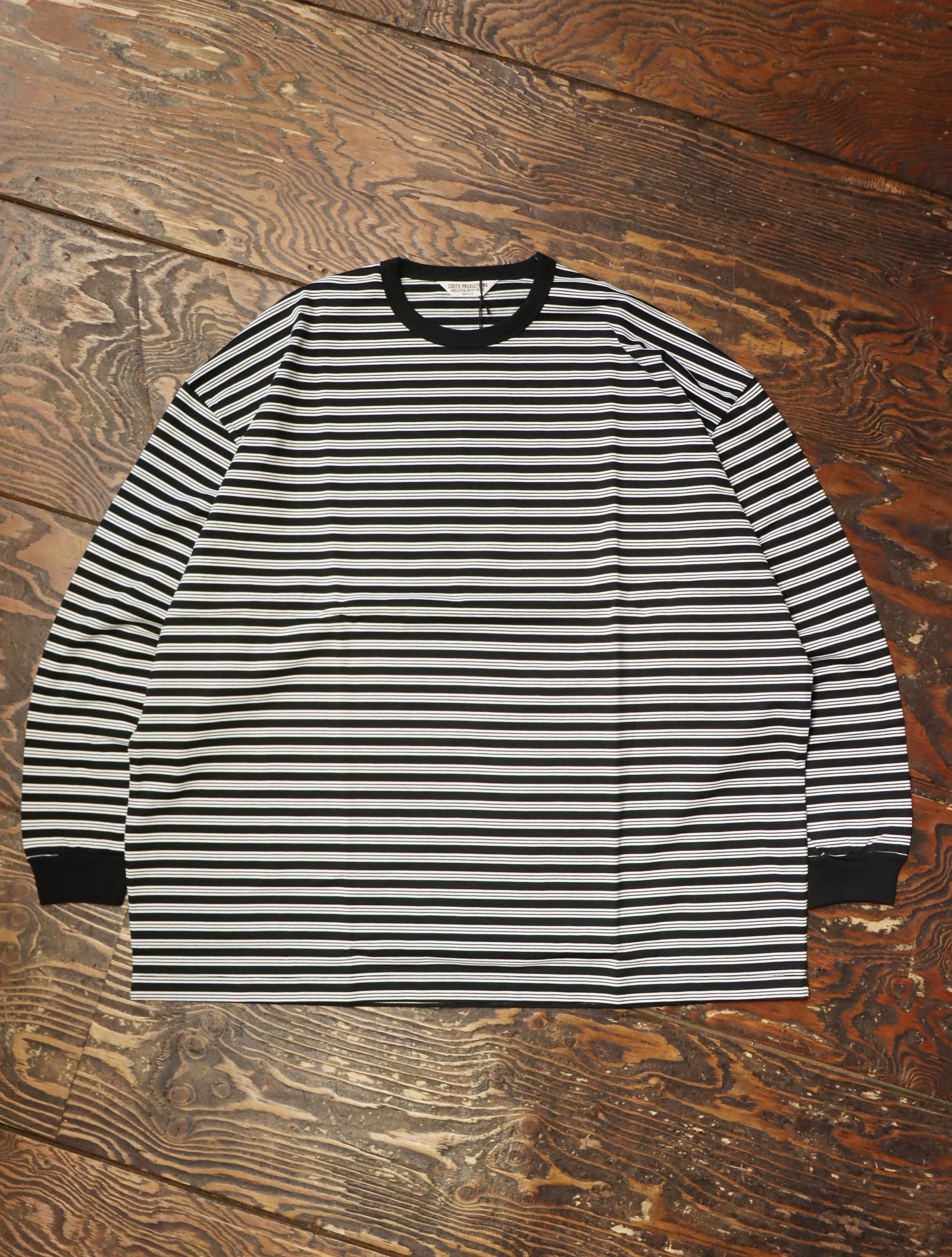 メーカー包装済 Supima COOTIE Border Supima Tee Border Oversized L