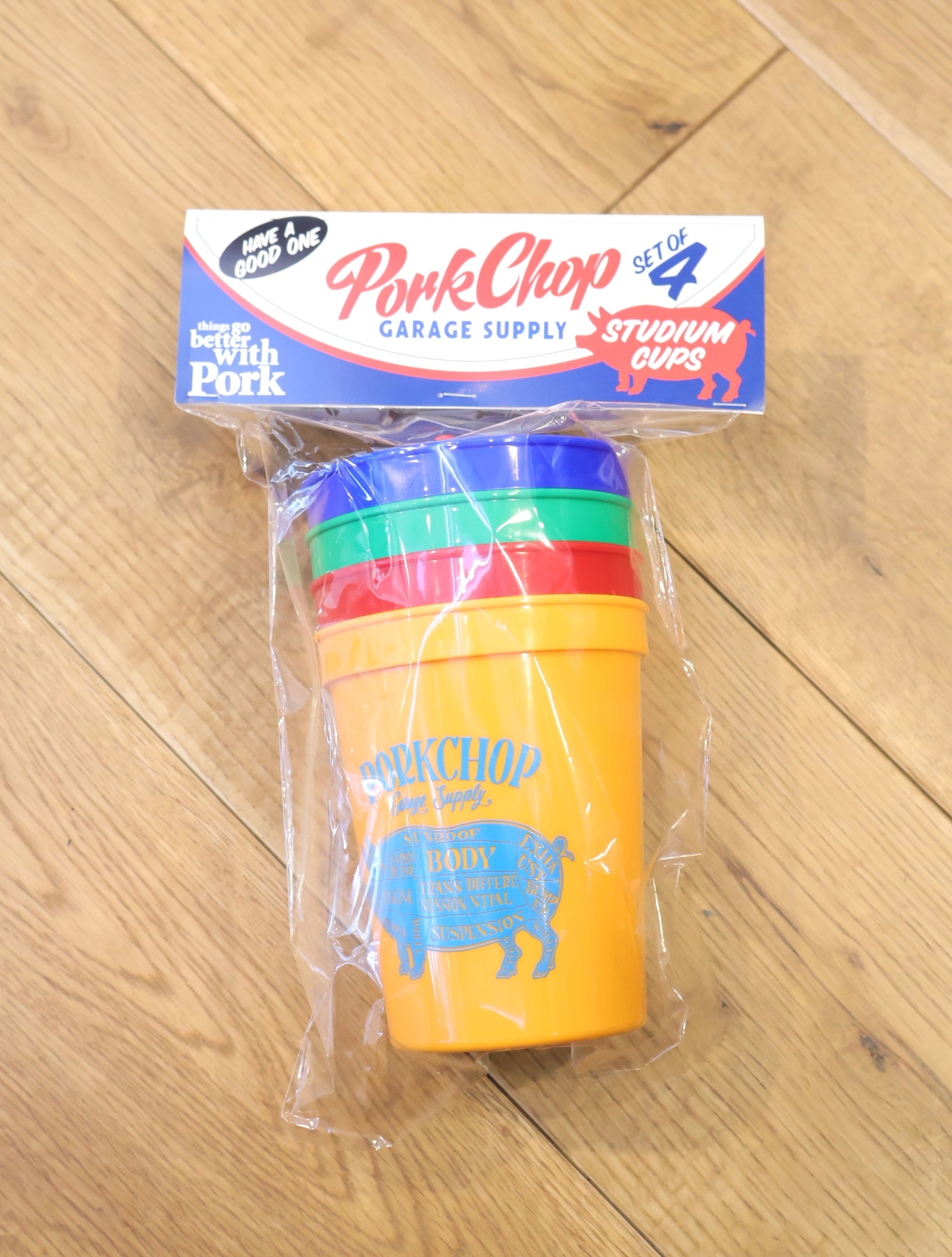 PORKCHOP GARAGE SUPPLY 　「PORK STADIUM CUPS」 　プラスチックカップセット