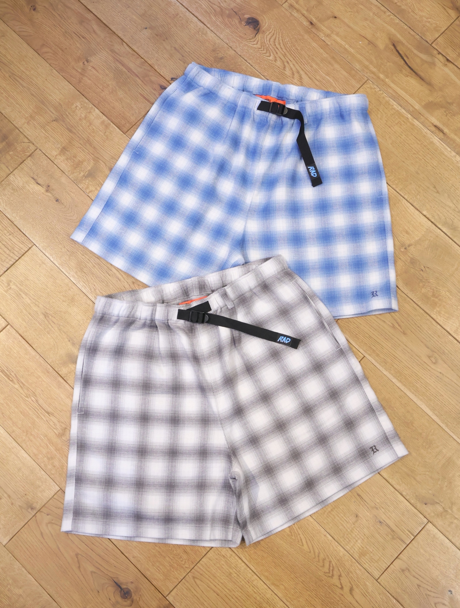 RADIALL　　「EL CAMINO- STRAIGHT FIT EASY SHORTS」　　オンブレーチェック イージーショーツ