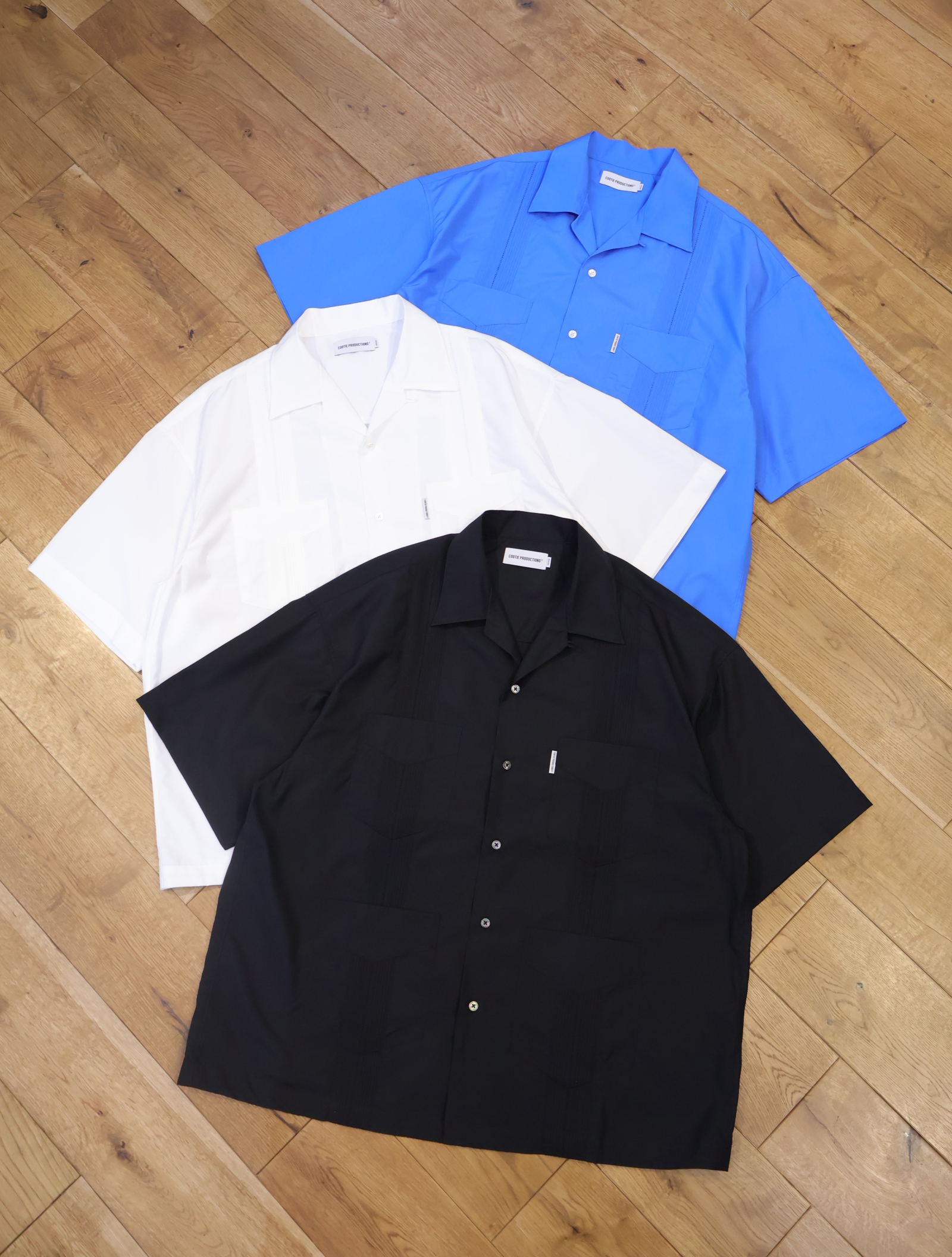 COOTIE 　「120/2 Typewriter Cuba S/S Shirt」　キューバ シャツ