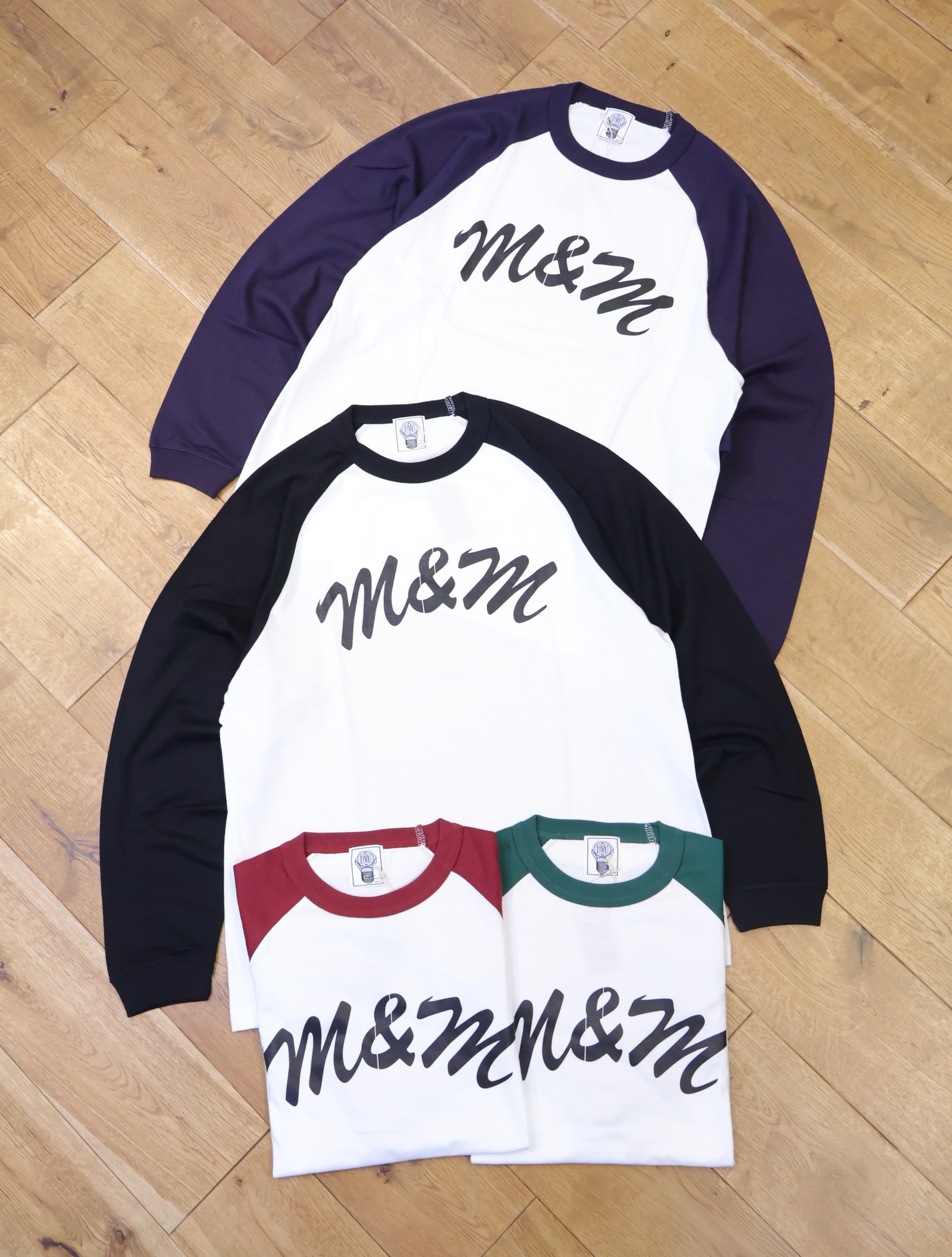 M&M CUSTOM PERFORMANCE  　「Logo Raglan L/S Tee」　ラグラン ロングスリーブティーシャツ