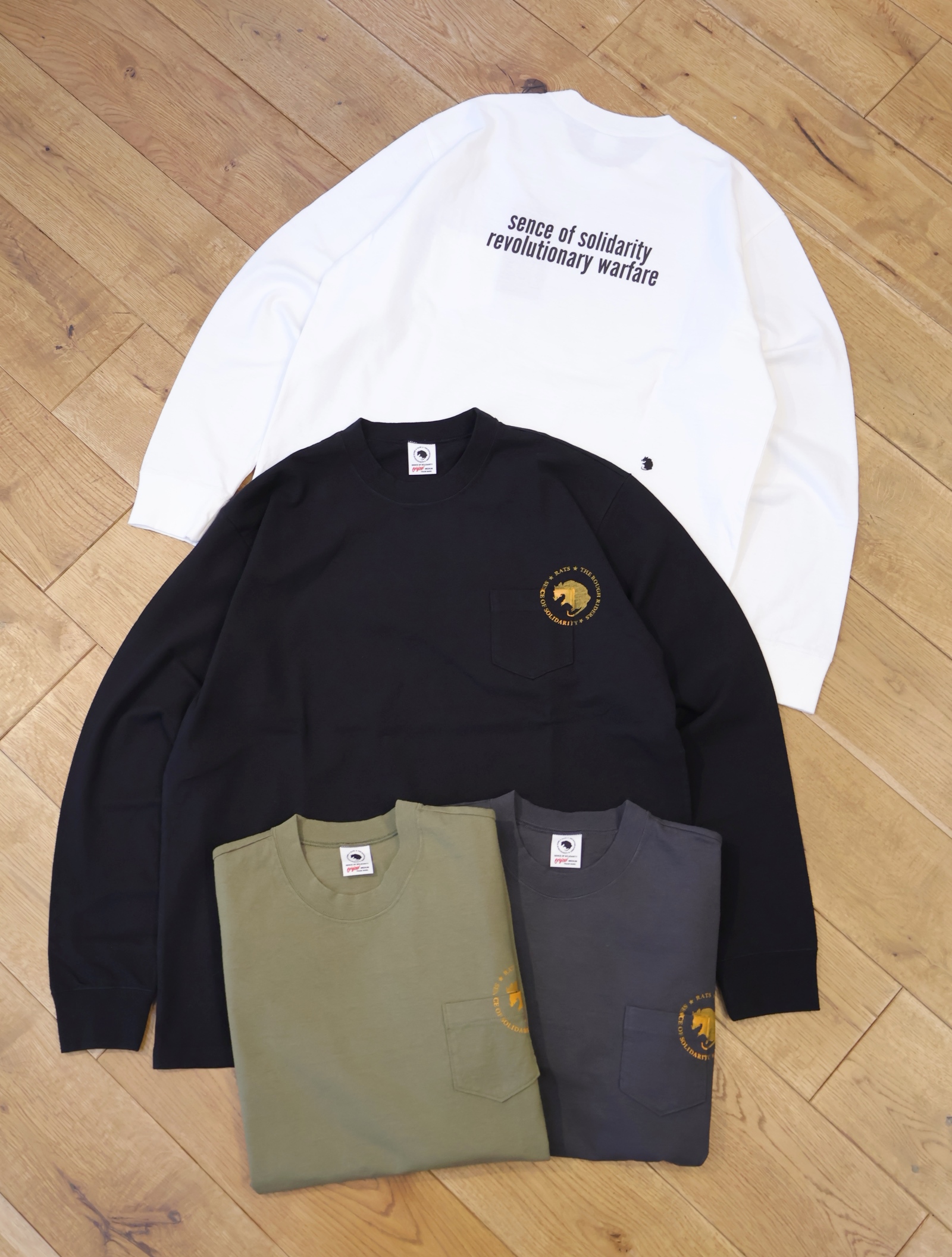 RATS　　「CIRCLE POCKET LS TEE」　　ロングスリーブポケットティーシャツ