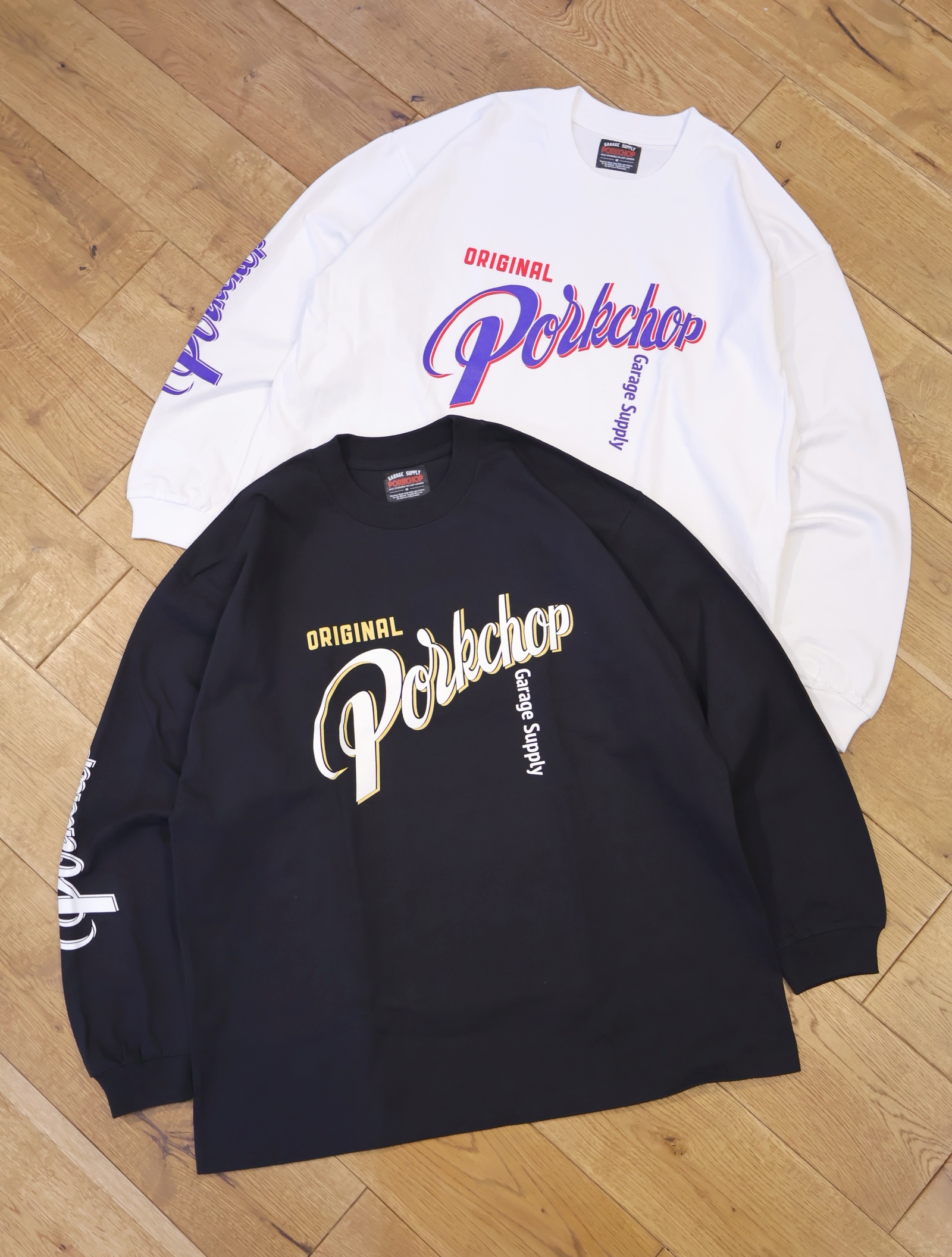PORKCHOP GARAGE SUPPLY　「CRS LOGO L/S TEE」  ロングスリーブプリントティーシャツ