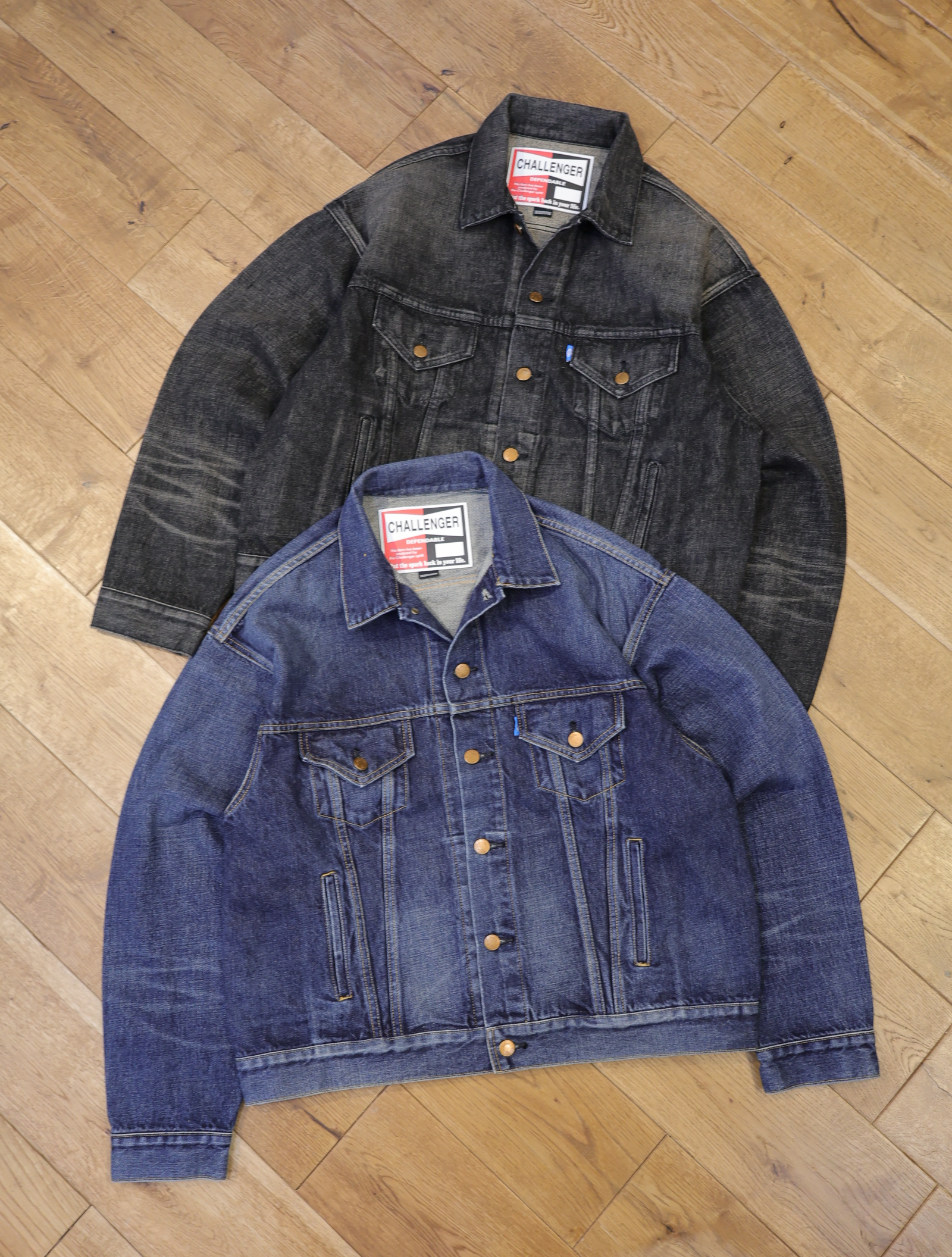 CHALLENGER　「CLASSIC WASHED DENIM JACKET」　ウォッシュ加工 3rdタイプ デニムジャケット