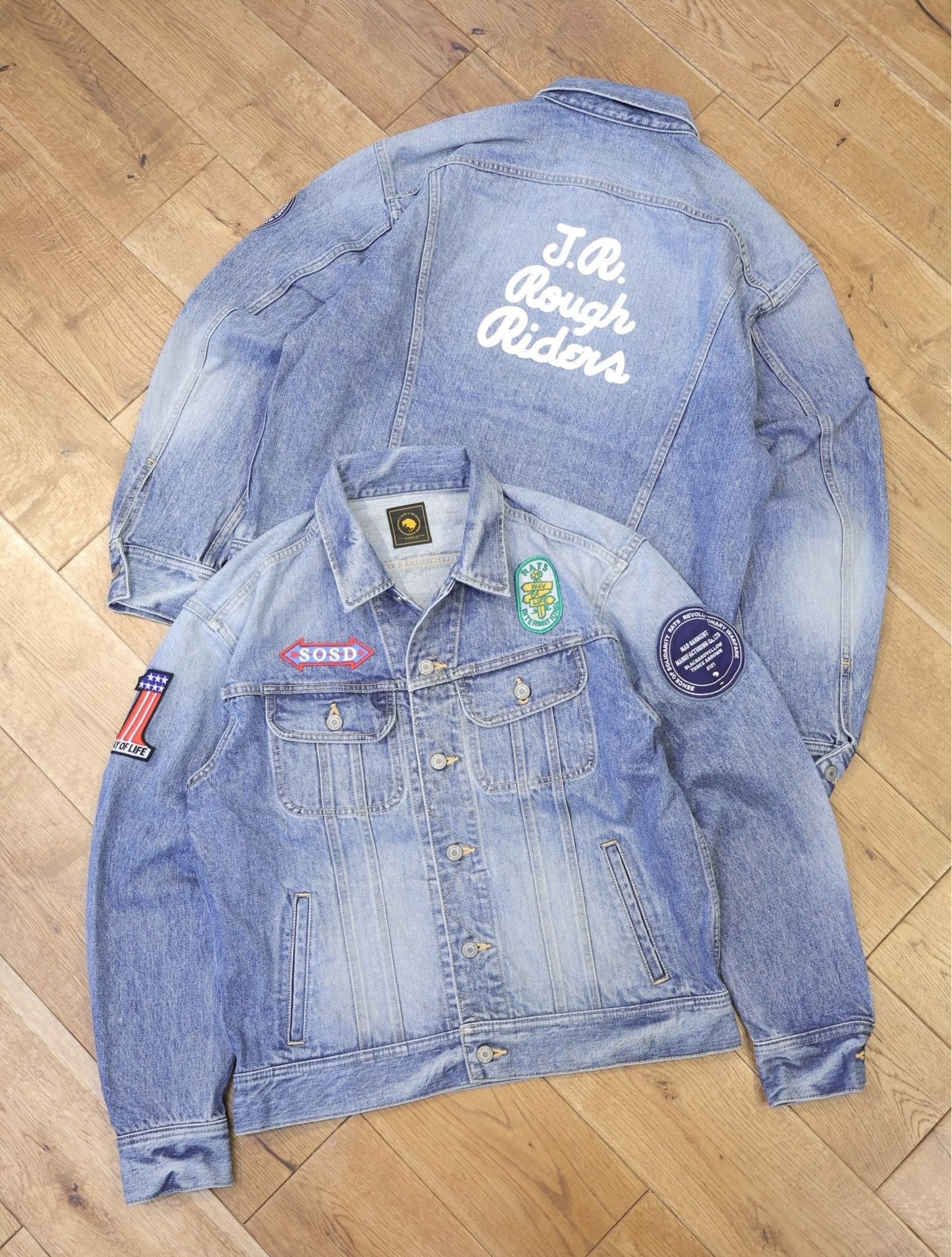 RATS　　「STORM RIDER DENIM JKT」　　ヴィンテージ加工 カスタムデニムジャケット