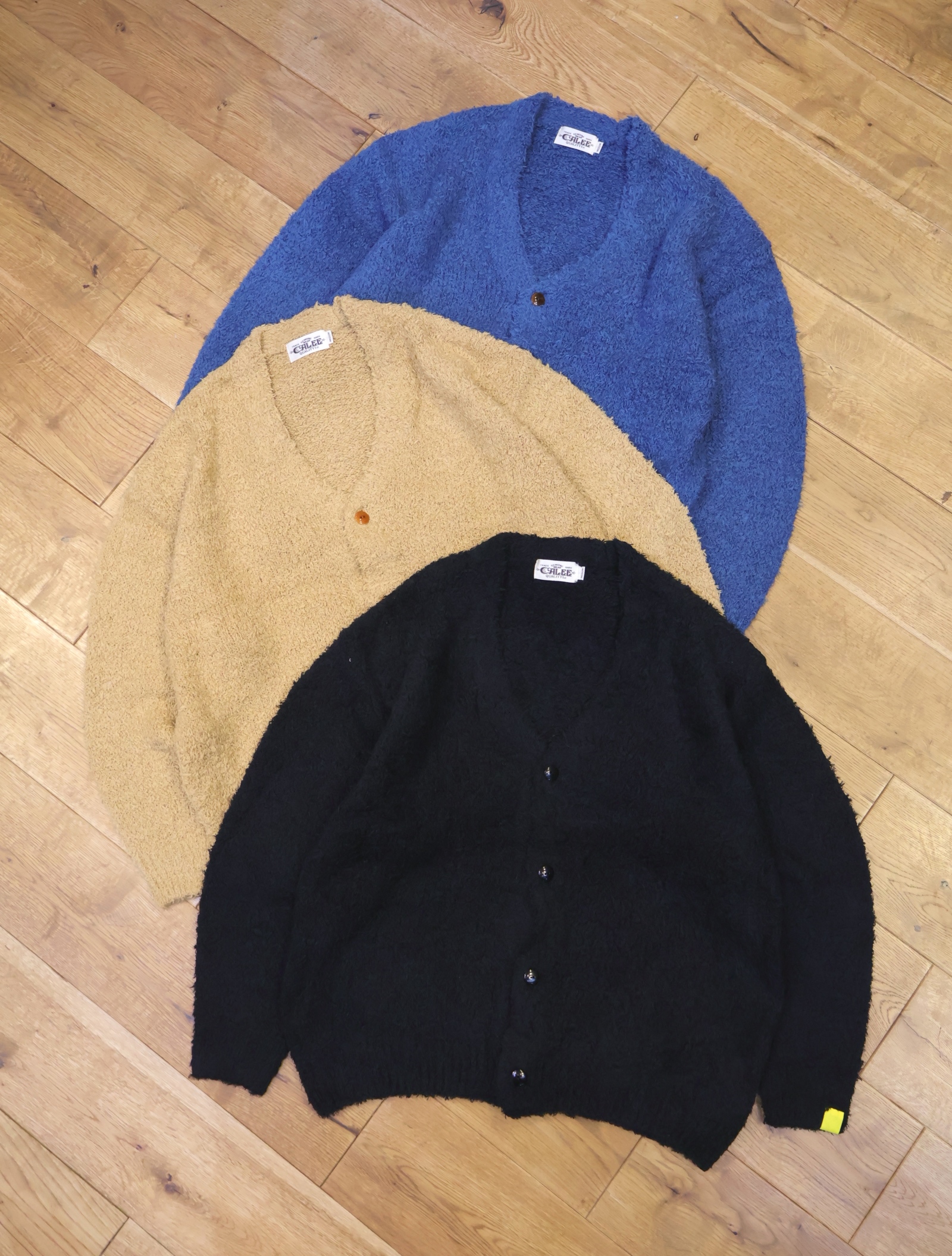 CALEE × EYYA　「KNIT C/F CARDIGAN」　　ニットカーディガン