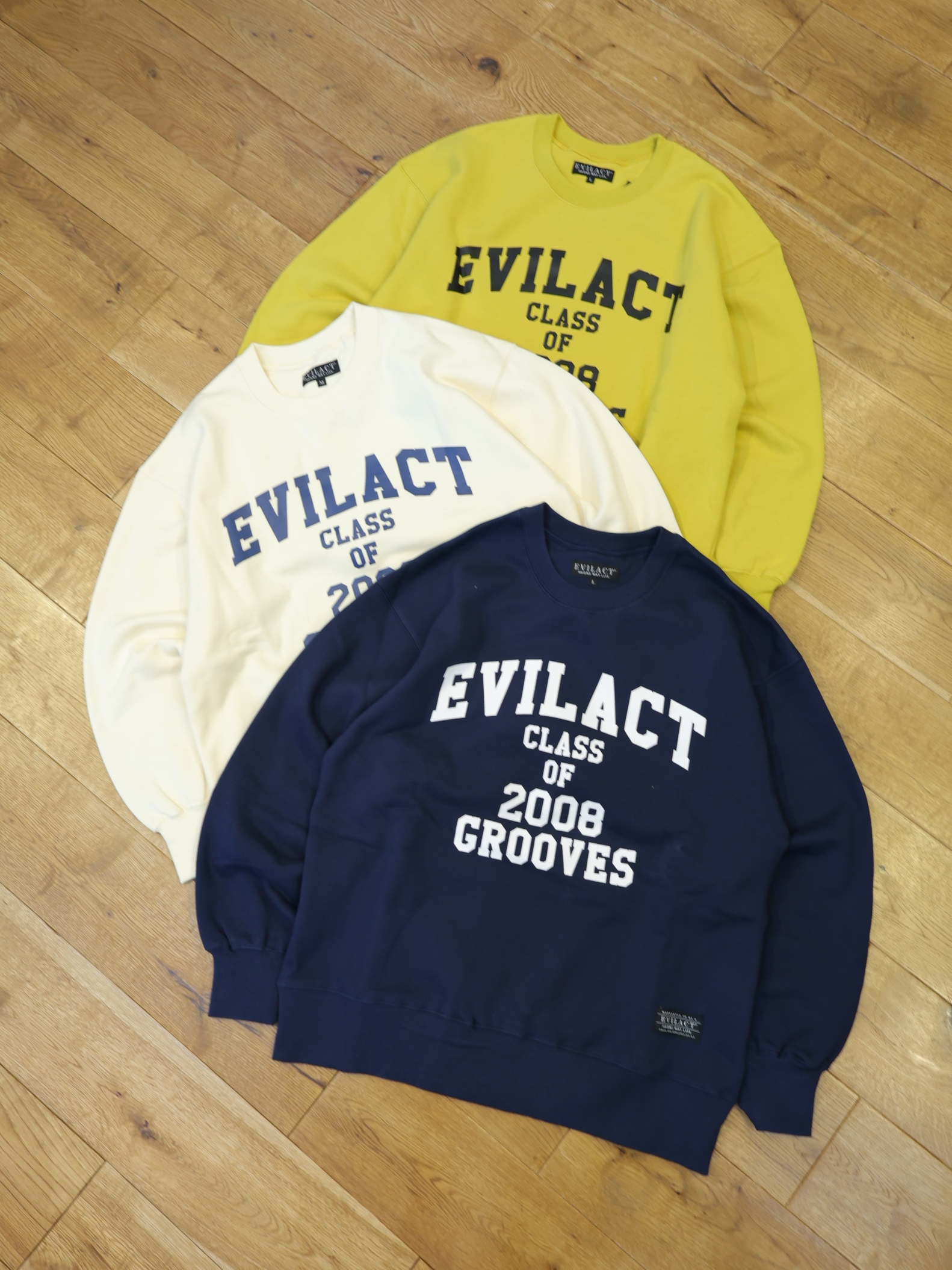 EVILACT 　「CLASS OF CREW」　クルーネックスウェット