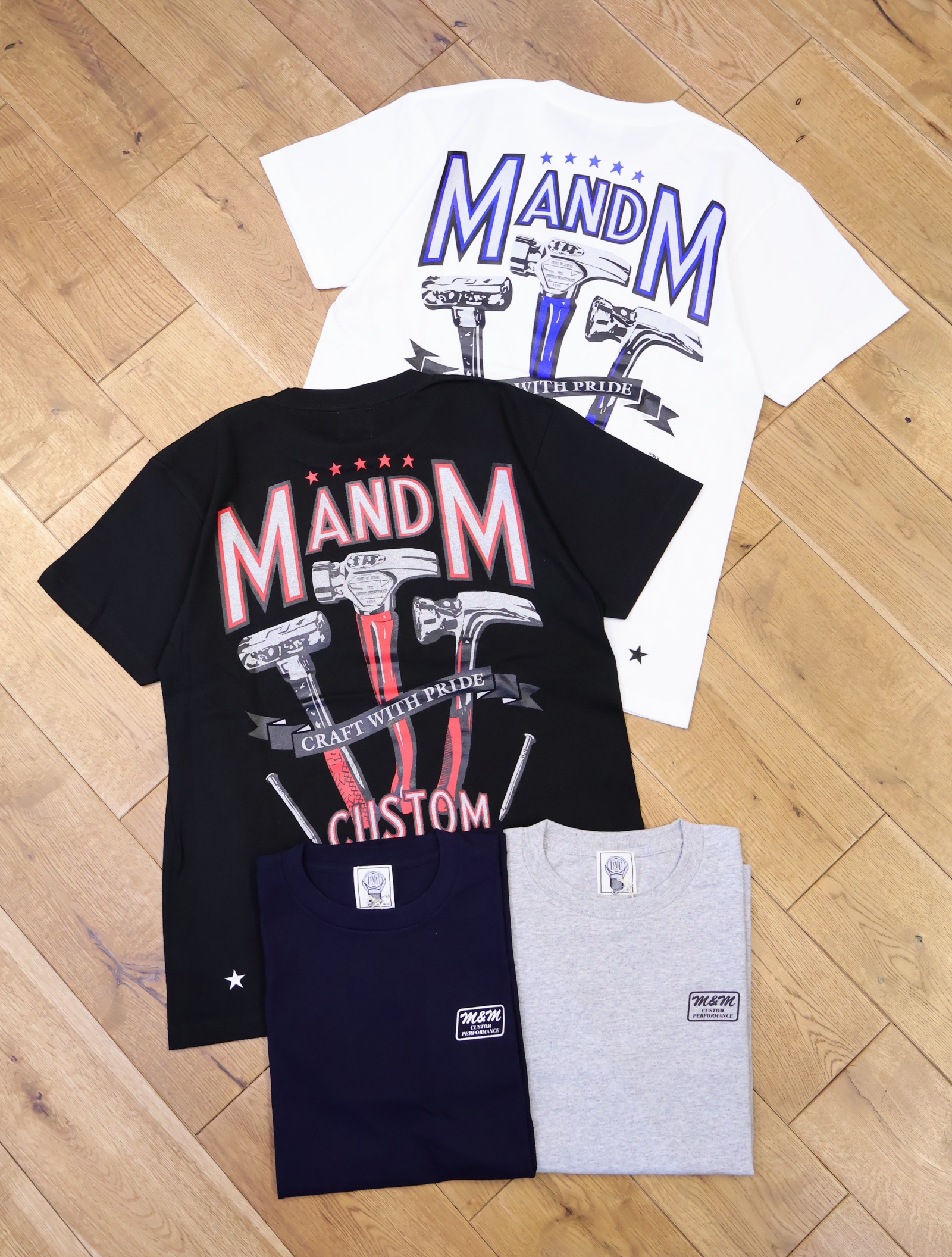 M&M CUSTOM PERFORMANCE  　「Print Tee」　プリント ティーシャツ