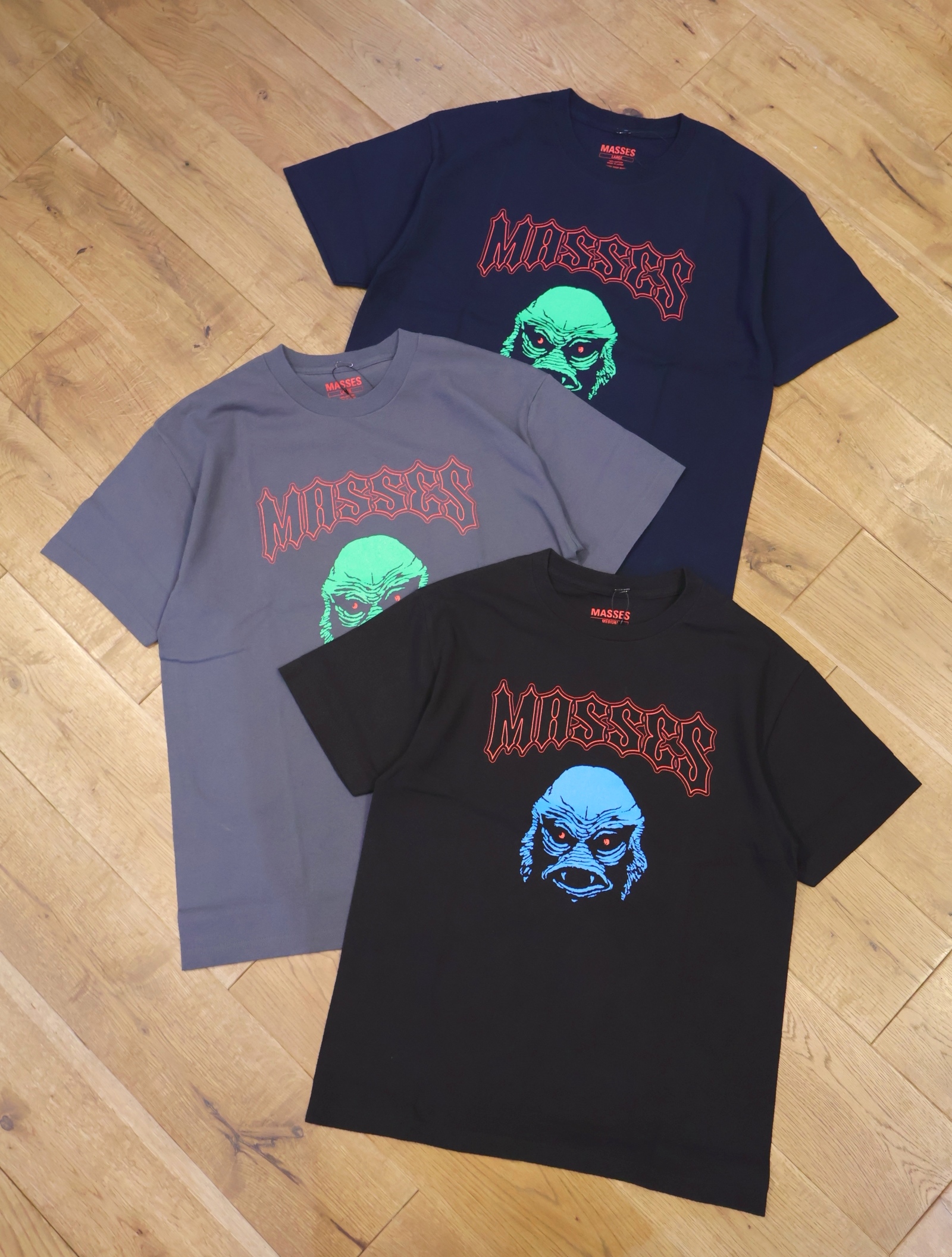 MASSES　　「T-SHIRT MERMAN」　　プリントティーシャツ