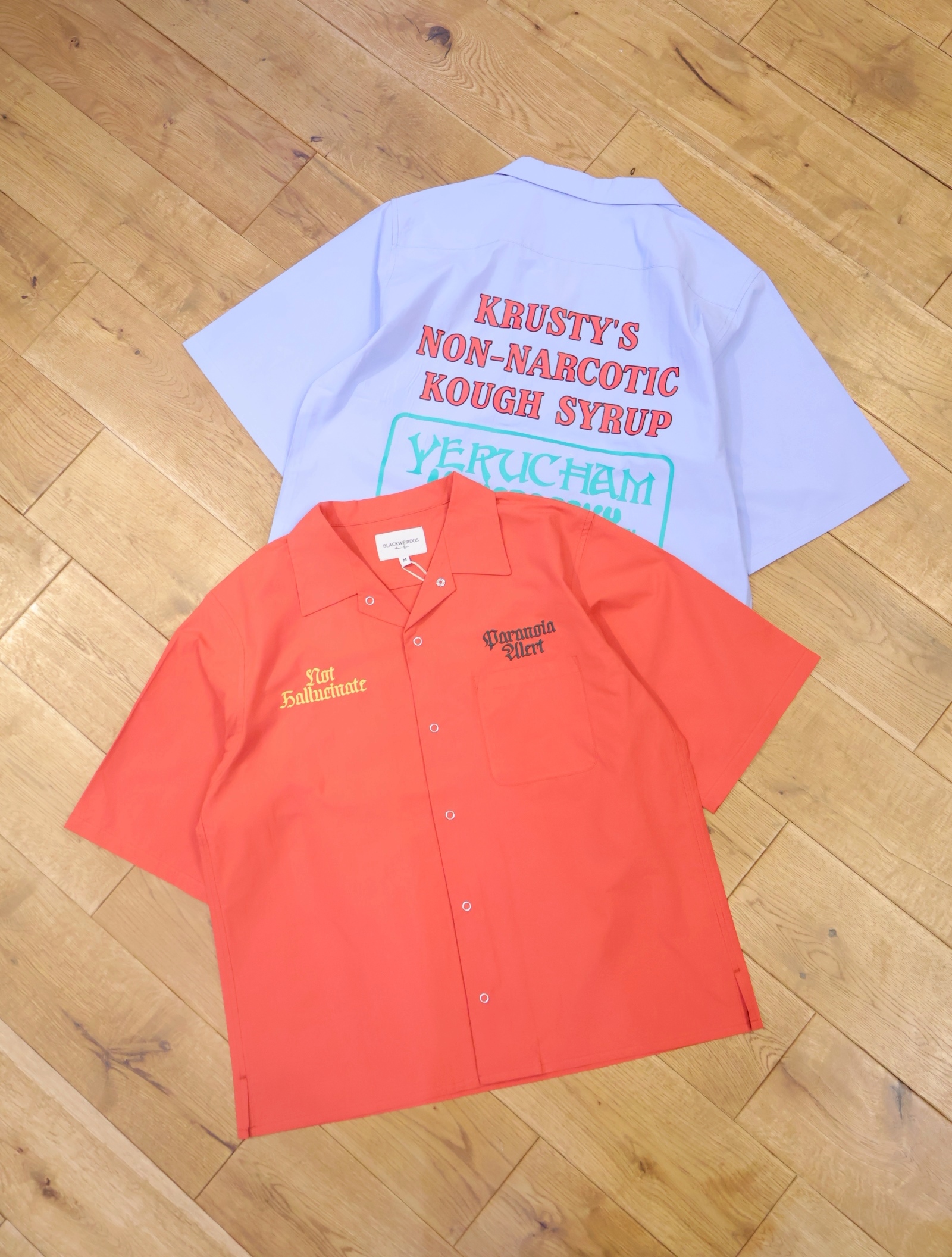 Black Weirdos 　「Drug Store S/S Shirt」　オープンカラーシャツ