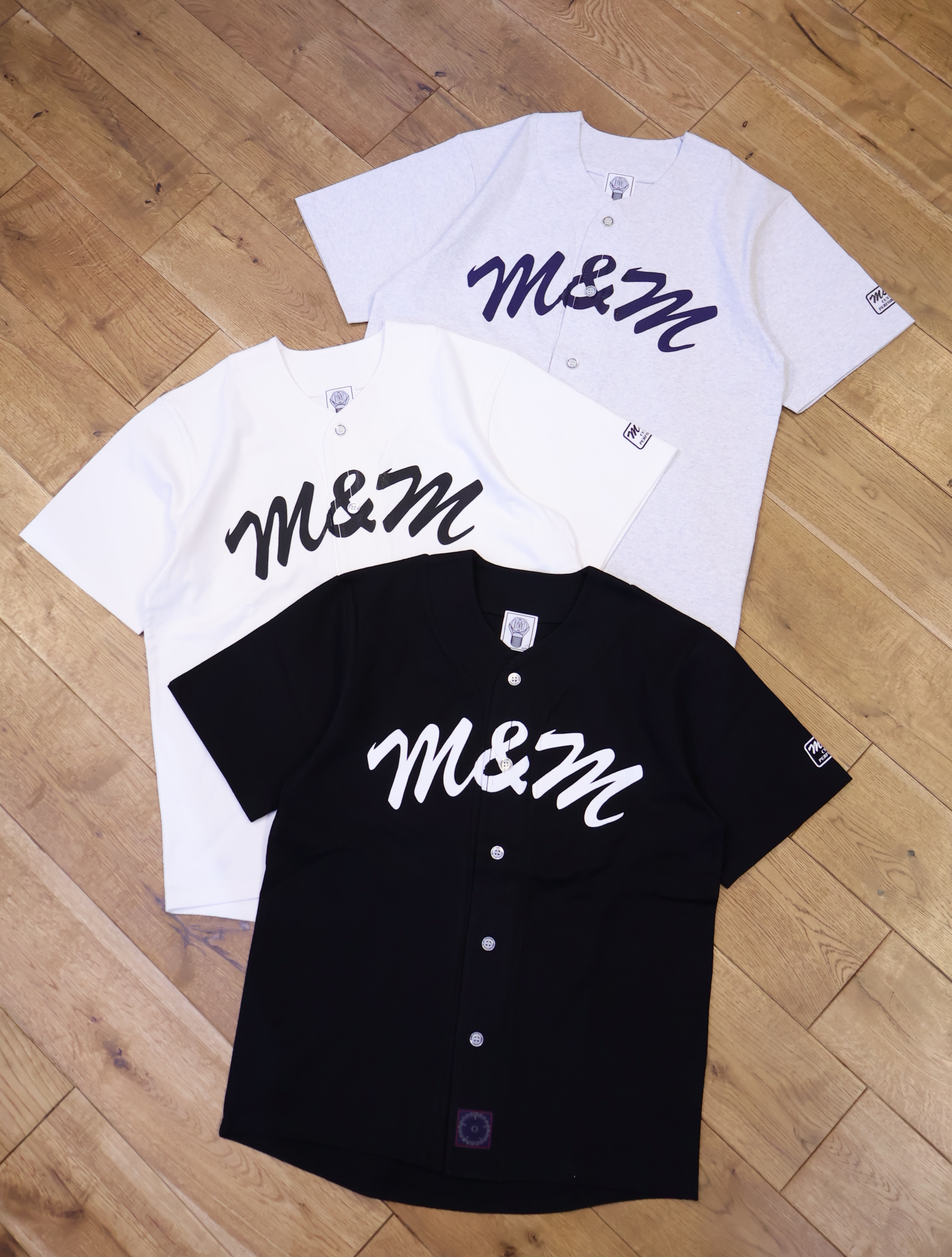 M&M CUSTOM PERFORMANCE  「COTTON BASEBALL SHIRT」　ベースボールシャツ