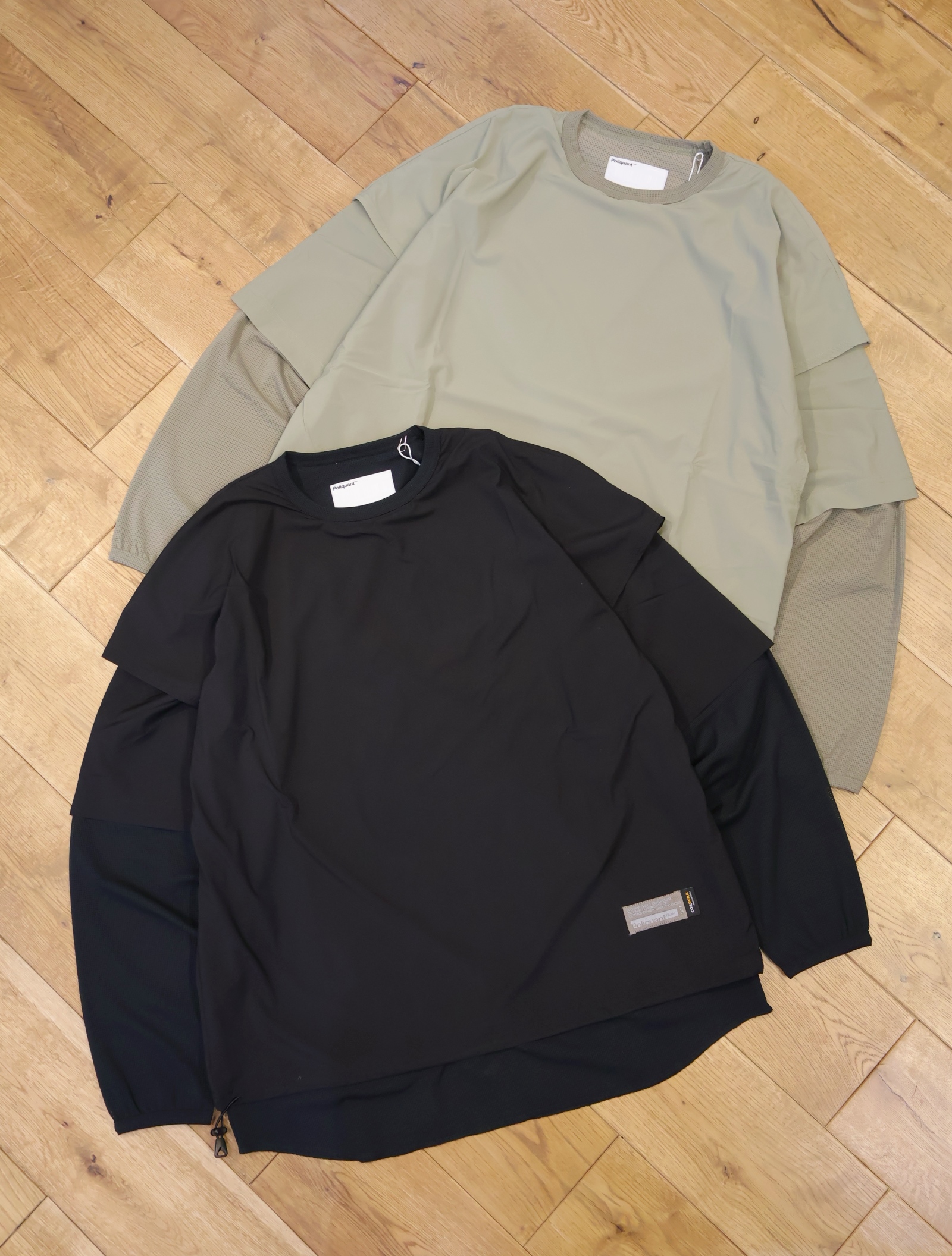 POLIQUANT　「THE LAYERED L/S TEE」　レイヤードロングスリーブティーシャツ