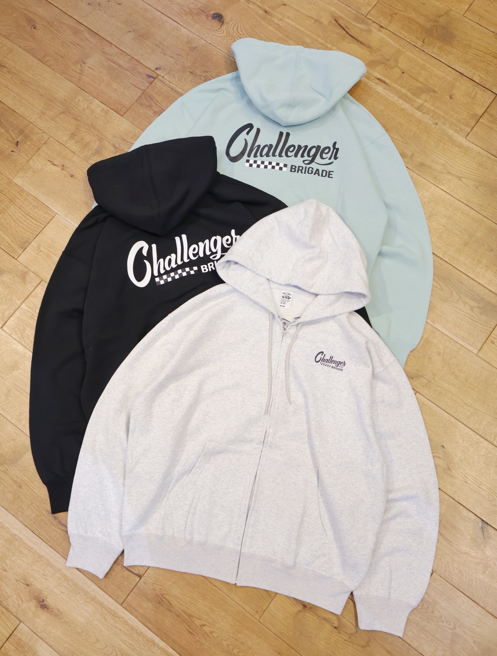 CHALLENGER 　「 CHECKER ZIP HOODIE」　スウェットジップフーディー