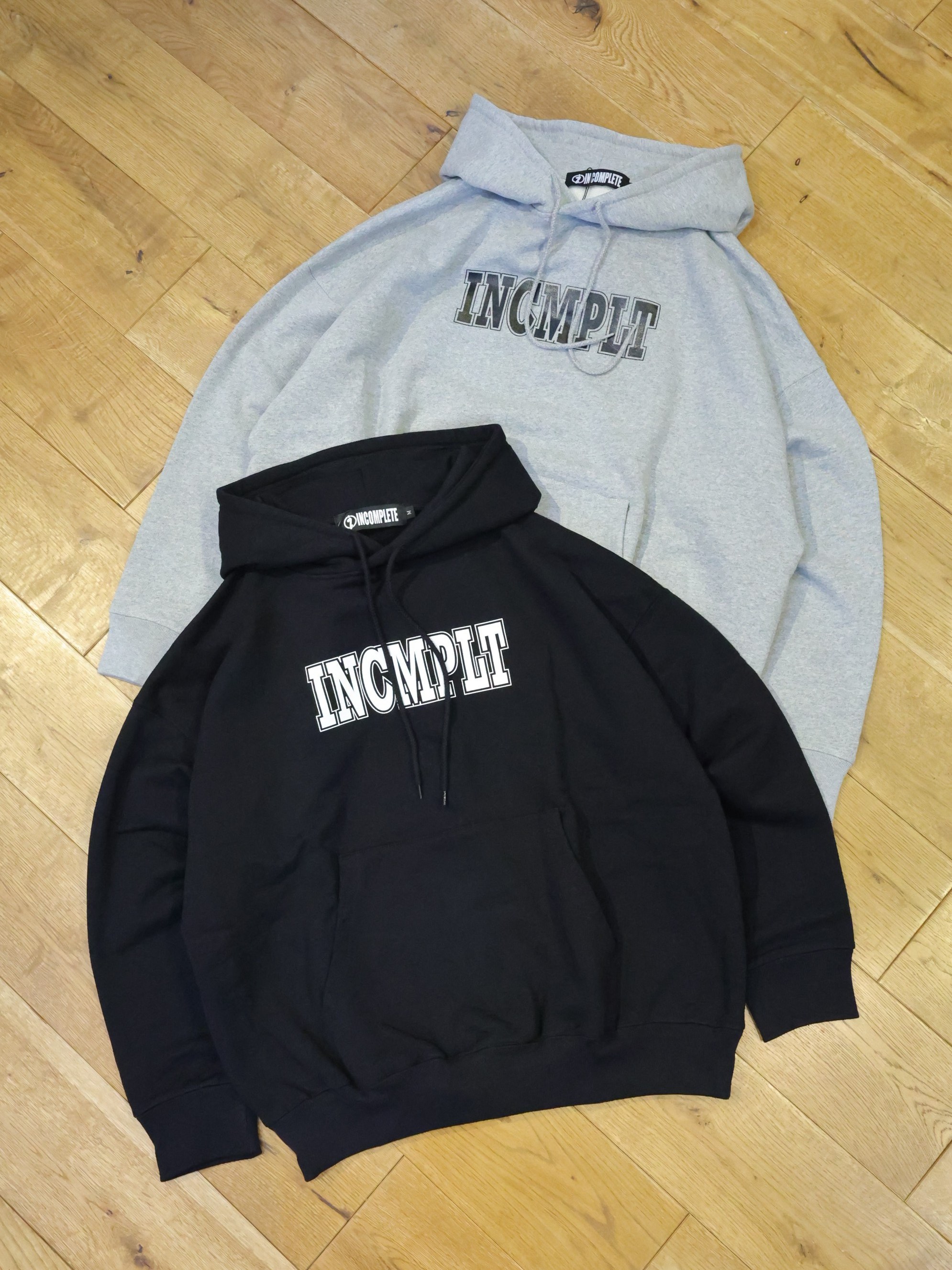 INCOMPLETE TOKYO　「Hoodie type-2」　プルオーバースウェットフーディー