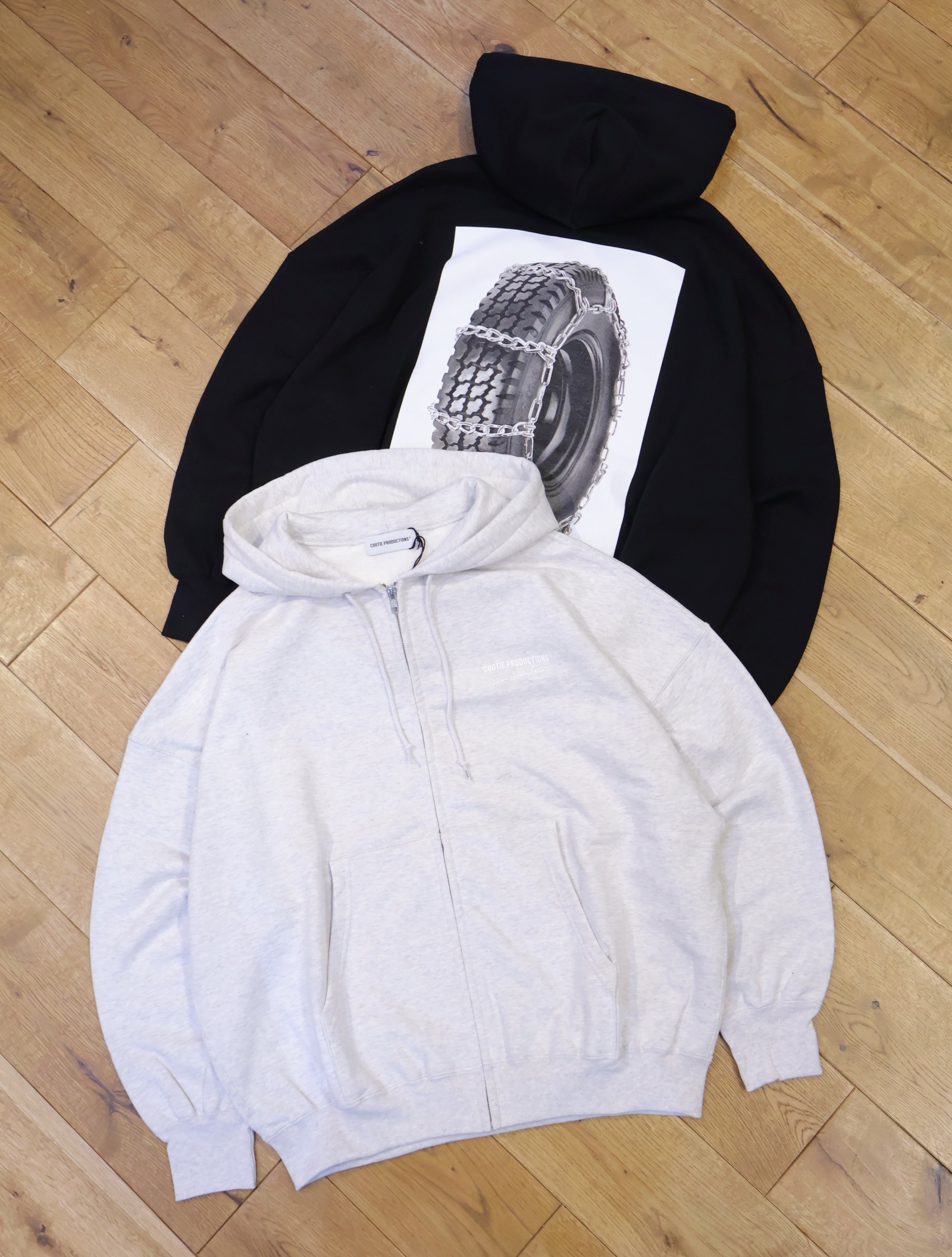 COOTIE　「Print Sweat Zip Hoodie (Tire with Chains)」　スウェットジップフーディー