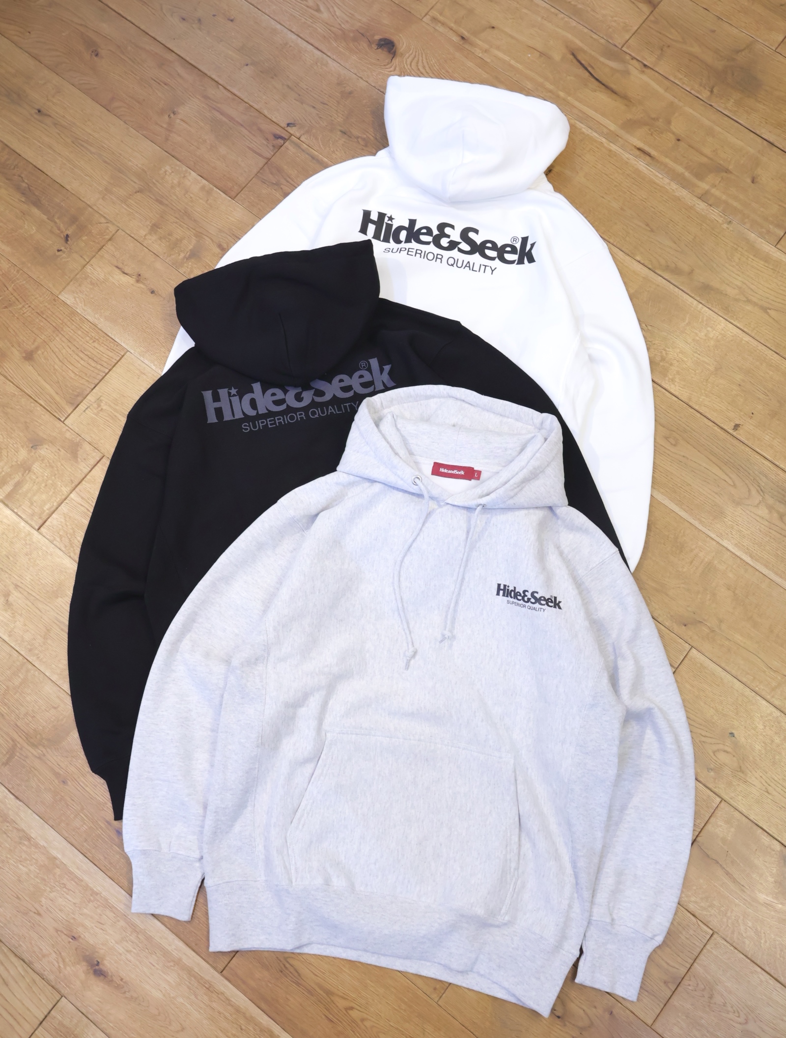 Hide and Seek　「Logo Hooded Sweat Shirt-2(25aw)」　プルオーバーパーカー