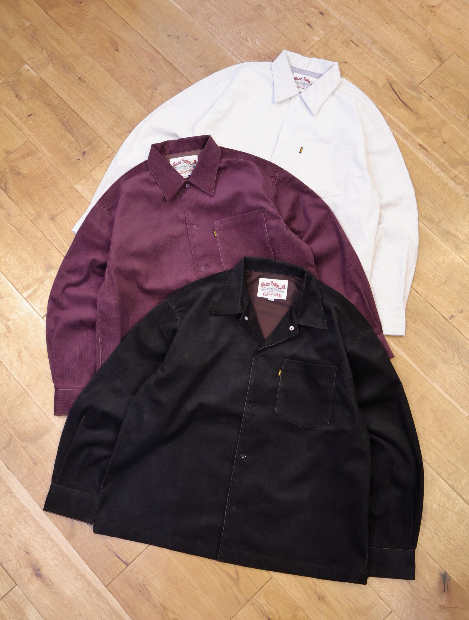CALEE　「14W T/C CORDUROY SHIRT JACKET」  コーデュロイシャツジャケット