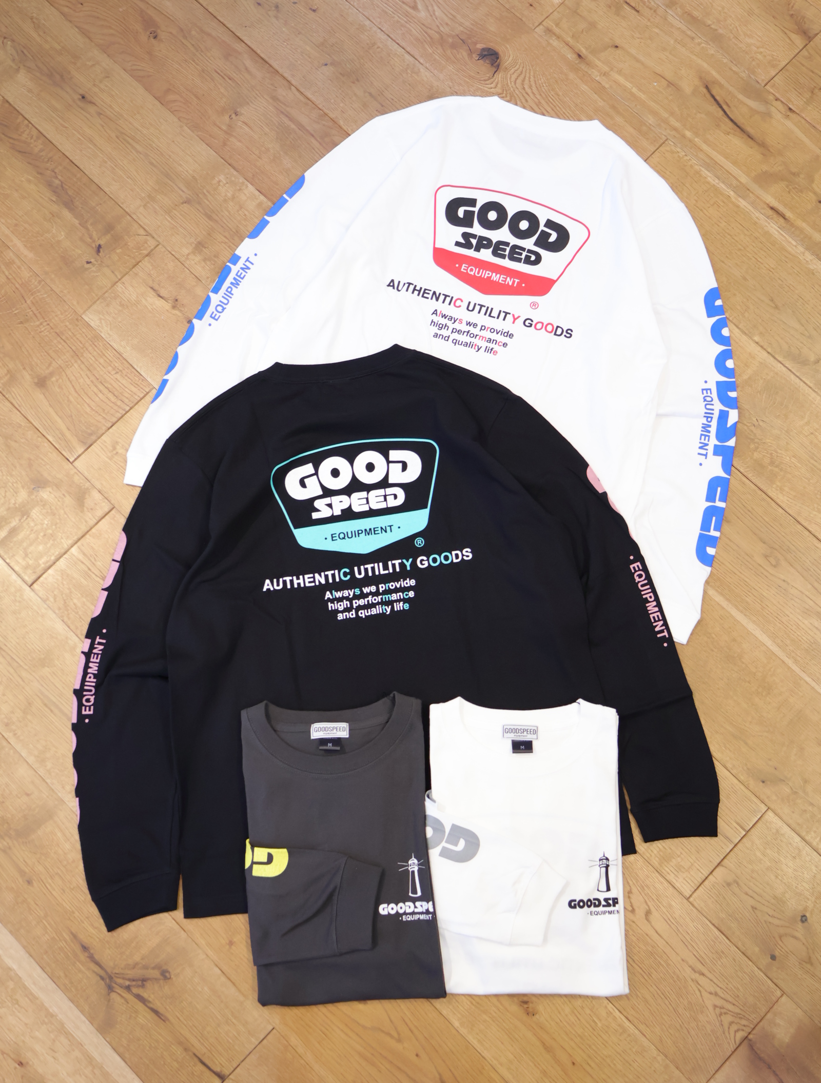GOODSPEED equipment 　　「LH T's L/S」　 ロングスリーブプリントティーシャツ