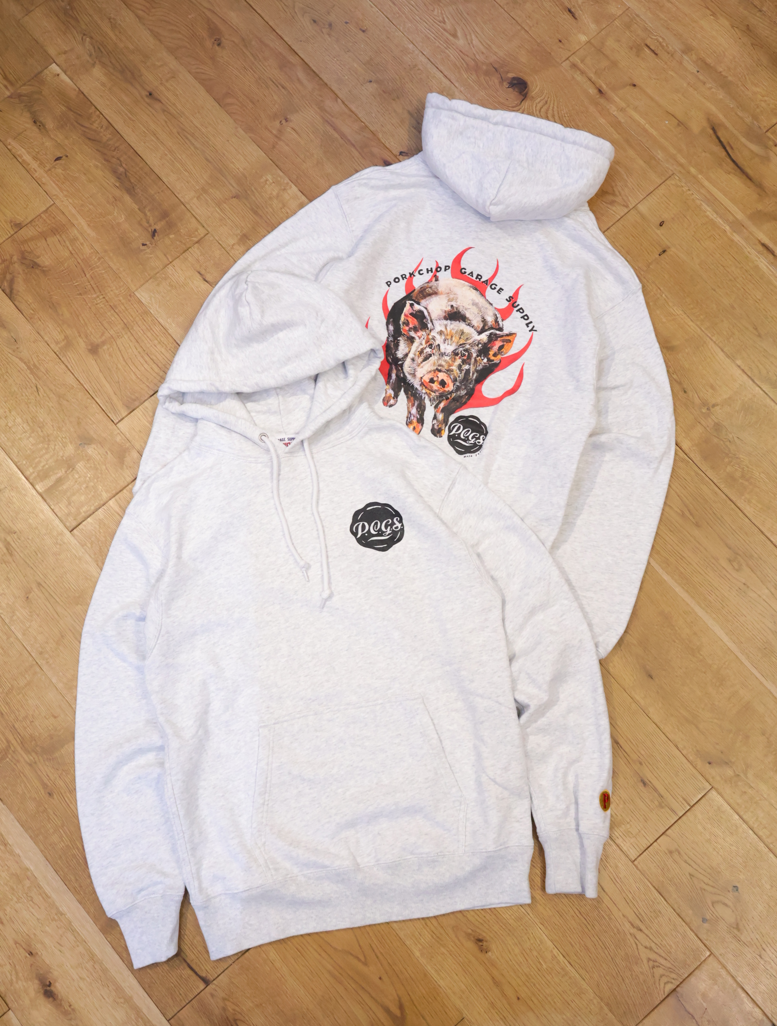 PORKCHOP GARAGE SUPPLY 　「MASA SCULP HOODIE C」 プルオーバーパーカー