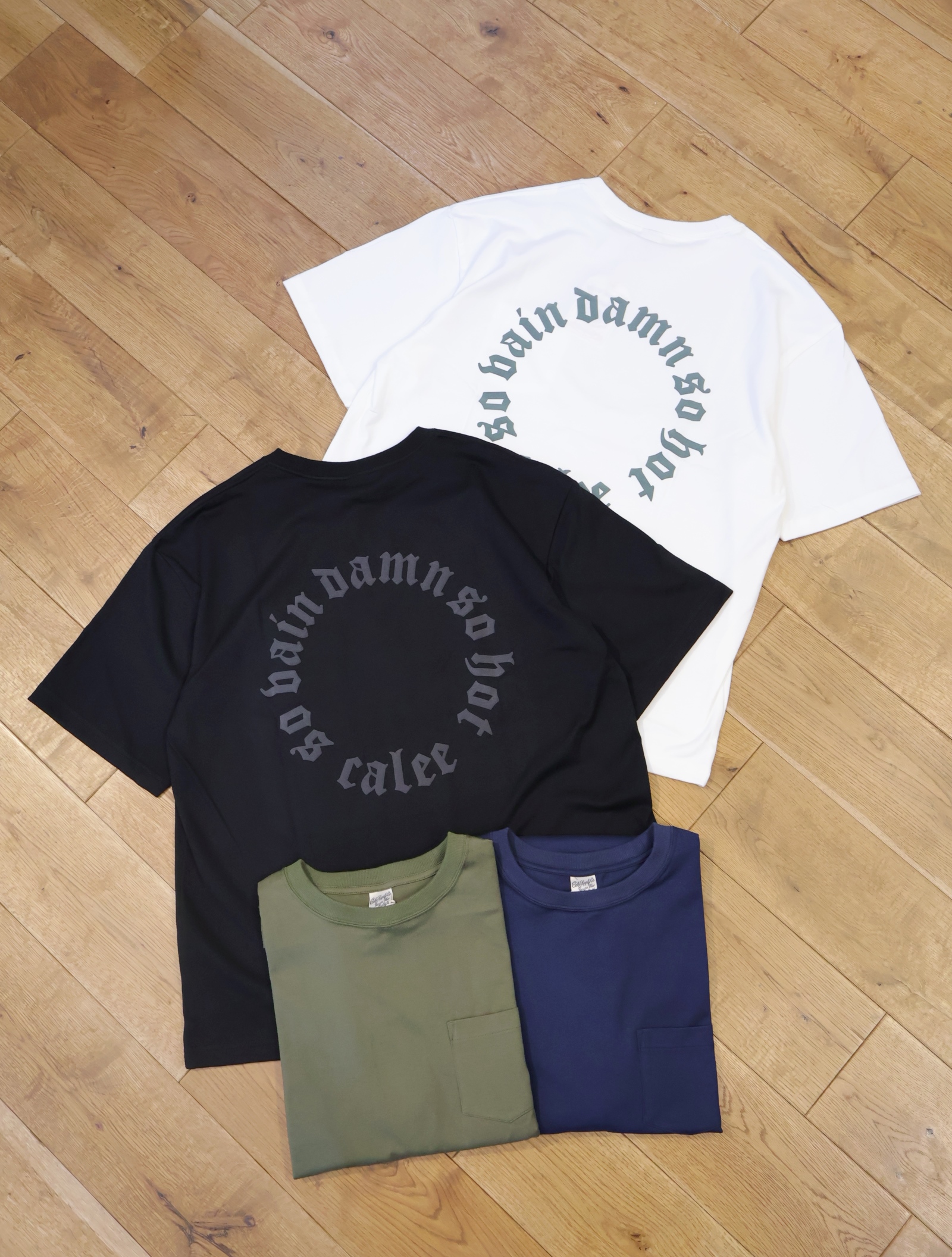 CALEE　　「S.V.D.S.H DROP S/S POCKET TEE 」　　ドロップショルダーポケットティーシャツ
