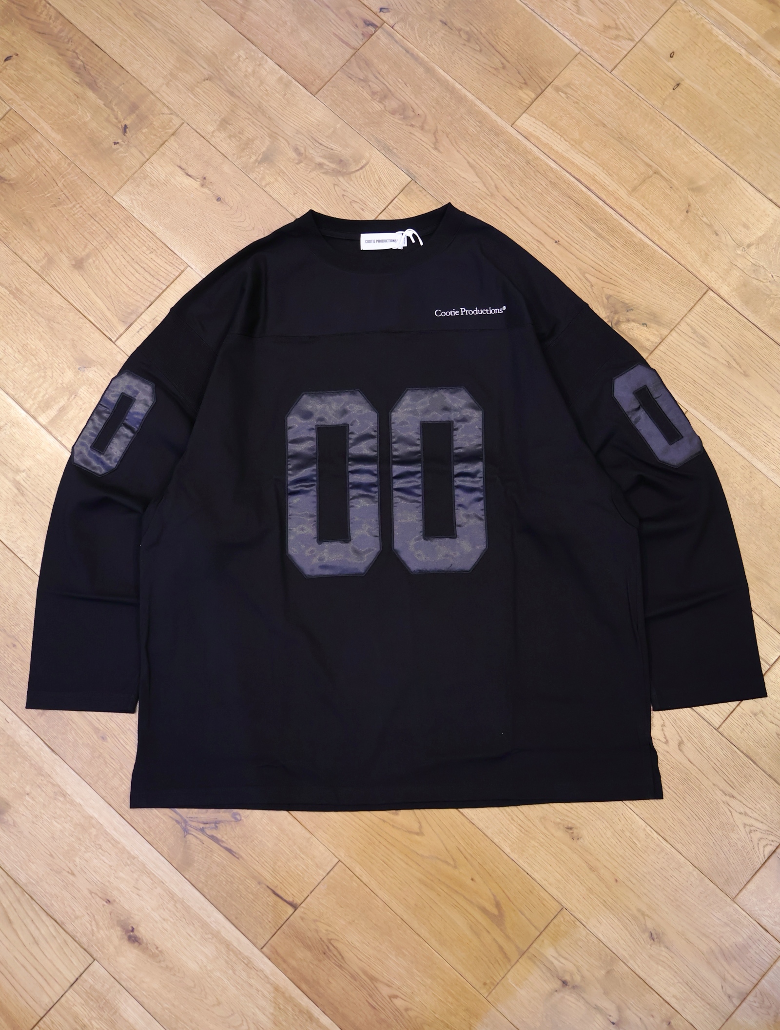 COOTIE　「Plaited Jersey Football L/S Tee」　オーバーサイズ フットボールティーシャツ